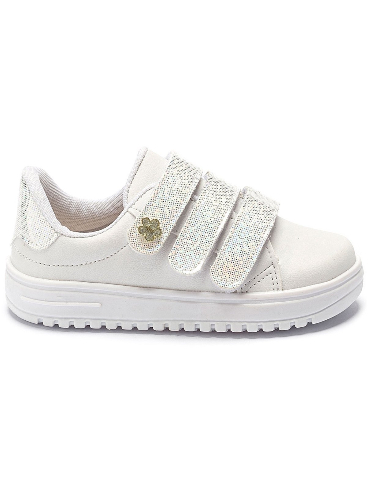 Infantil - Tênis Menina Tininha Calce Fácil Escolar Confortavel Branco