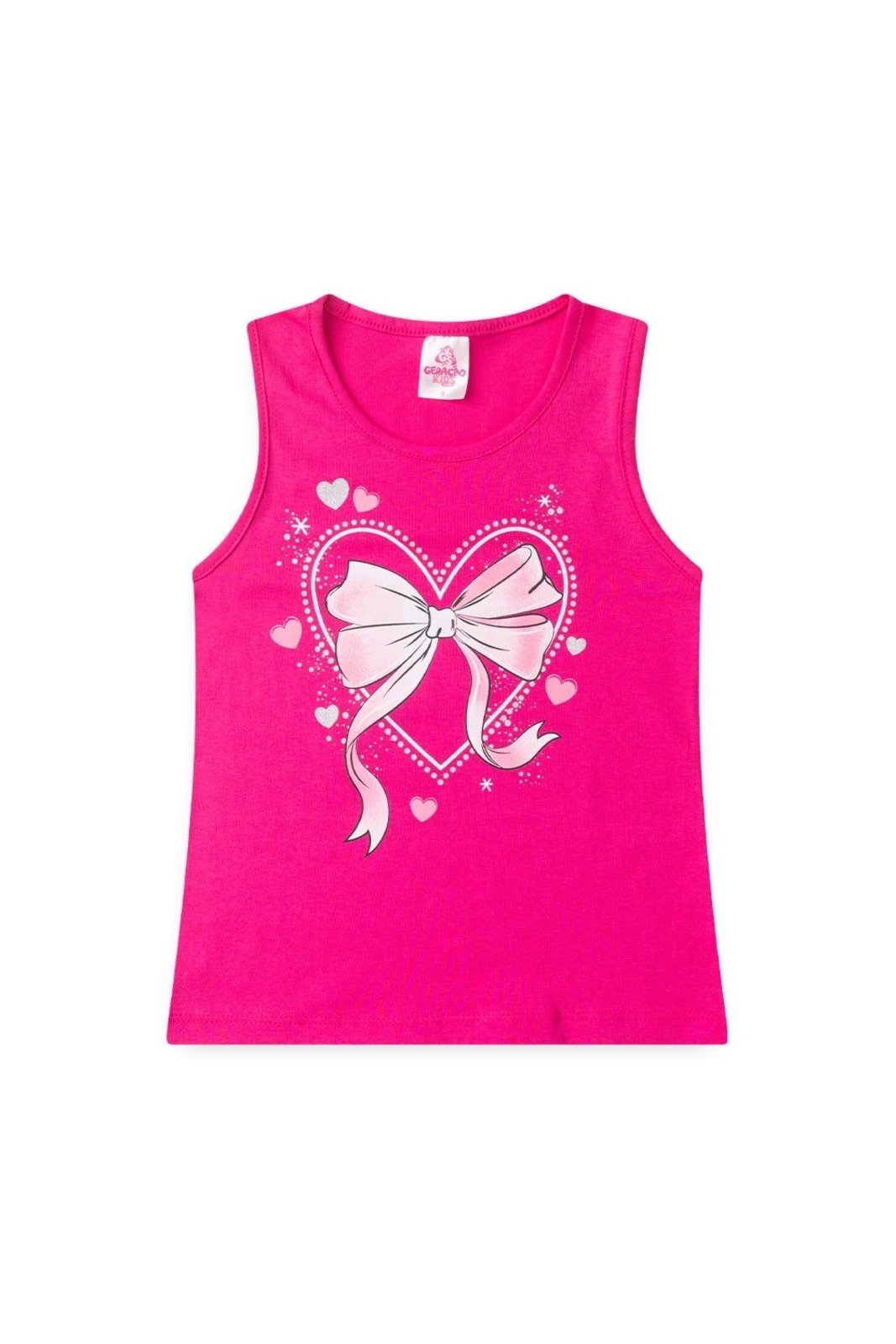Vista 2 Infantil - Conjunto para Menina Regata e Shorts Laço GKS rosa GKS rosa
