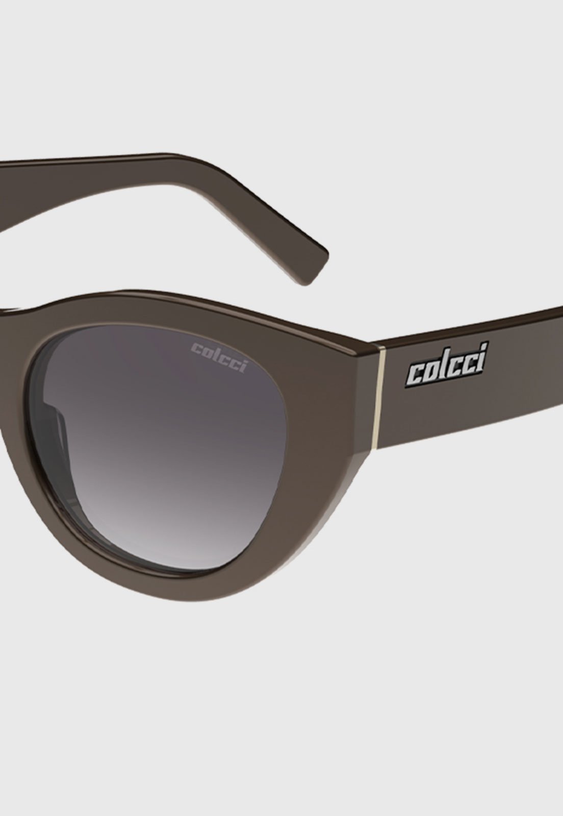 Vista 3 Óculos de Sol Feminino Colcci Formato Arredondado Perolado marrom Colcci marrom