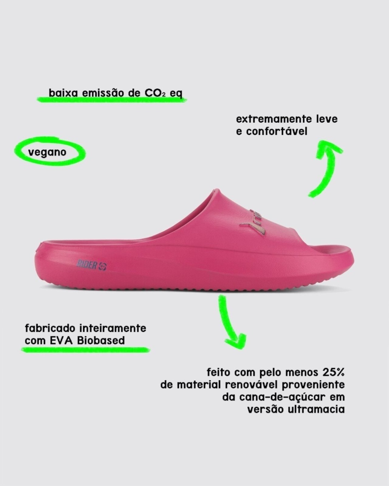 Chinelo Slide Masculino Adulto RZERO R4 Rider