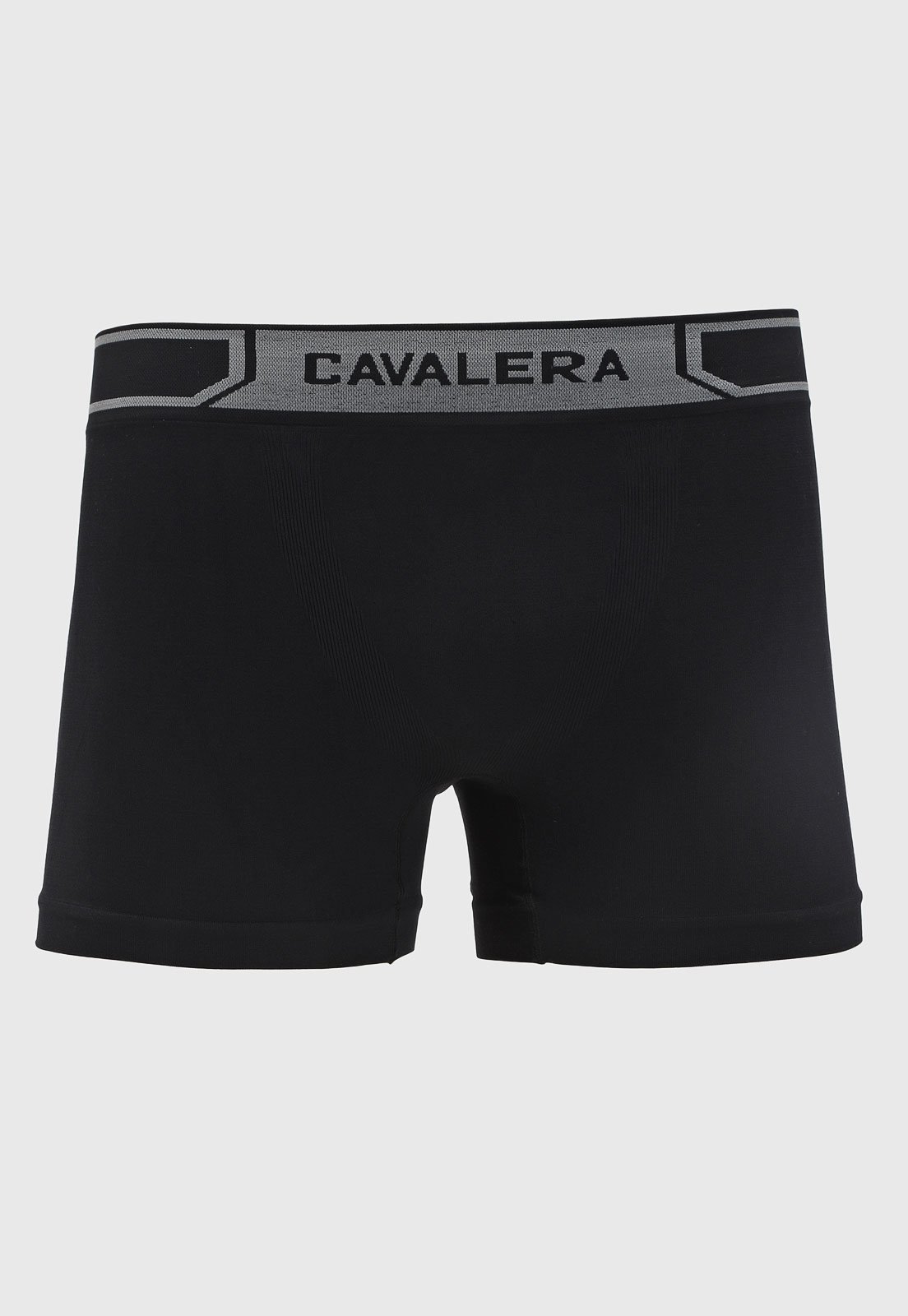 Vista 3 Kit 6 Cuecas Masculina Cavalera Boxer Sem Costura Preta preto Cavalera preto