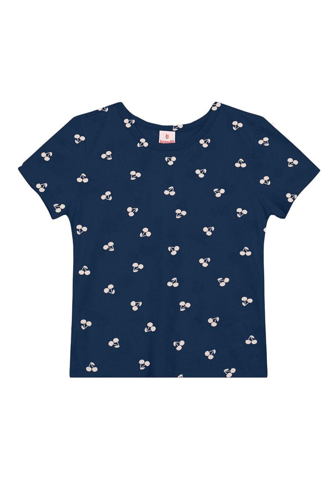 Infantil - Blusa menina de cerejas em meia malha Brandili
