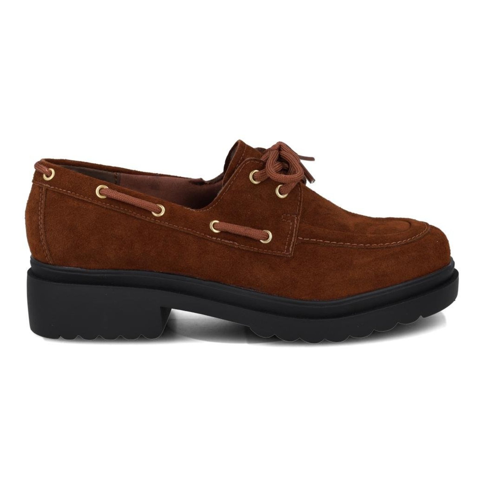 Sapato Via Marte Feminino Mocassim Casual Conforto Marrom