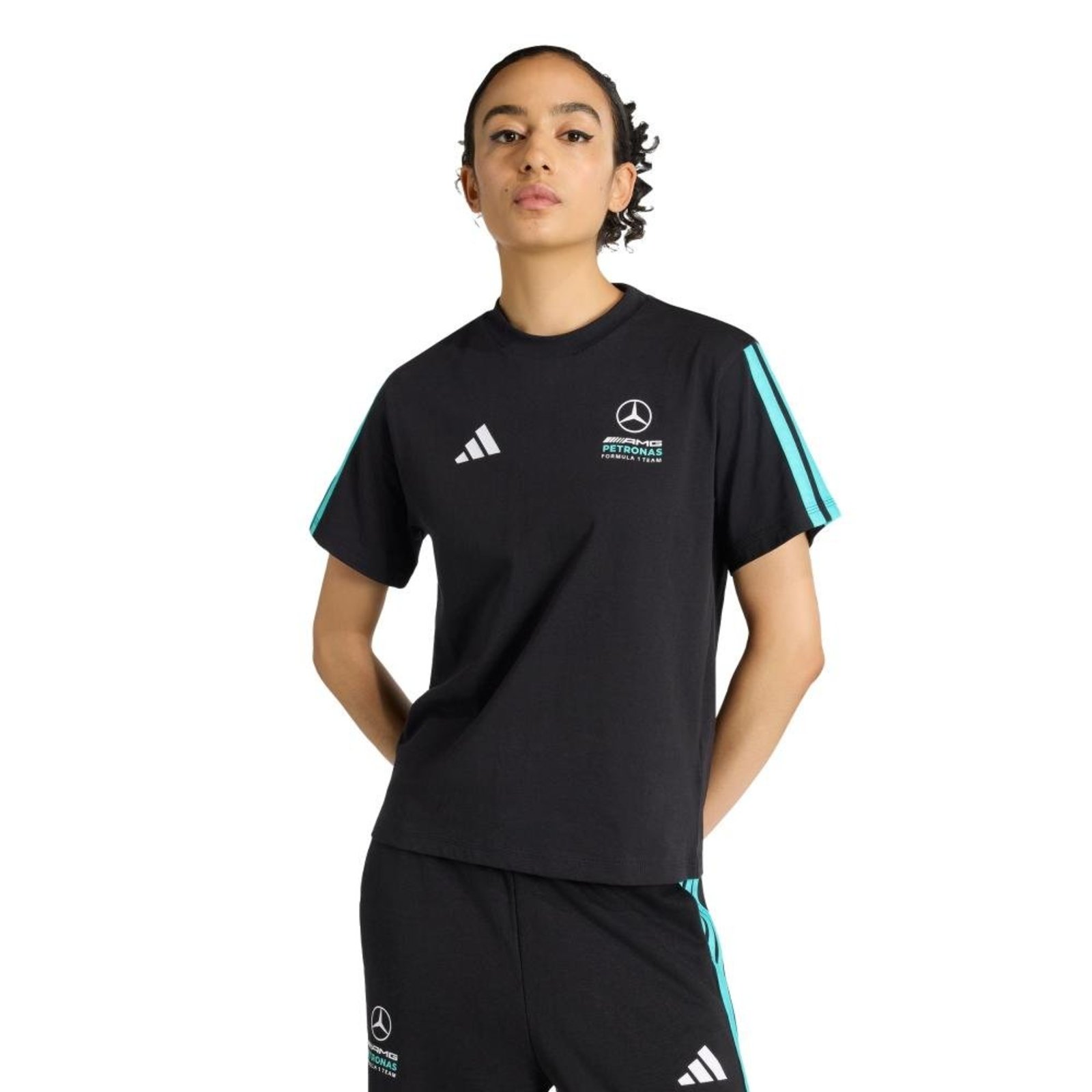 CAMISETA MERCEDES - AMG PETRONAS F1 TEAM DNA adidas Performance Preto