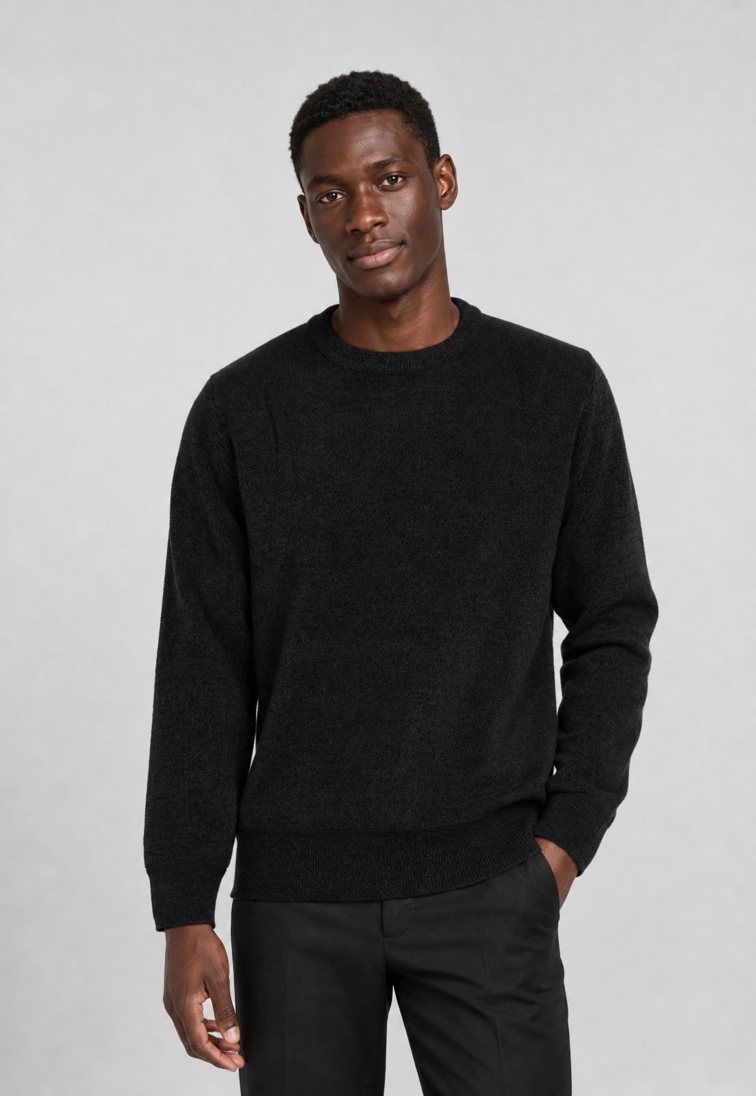 Suéter Masculino Broken Rules Peluciado Preto