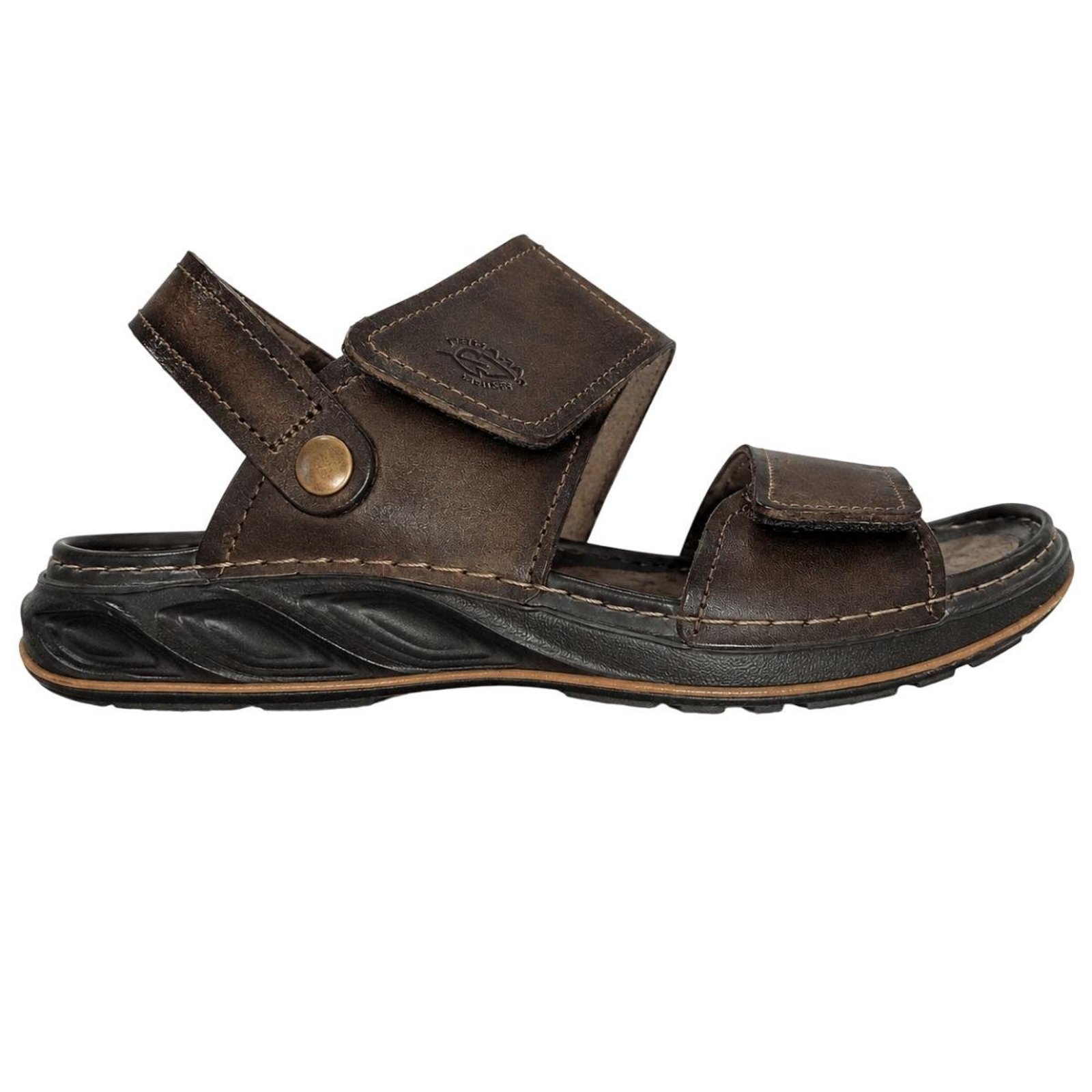 Sandália Masculina Pegada 134104 Couro Marrom