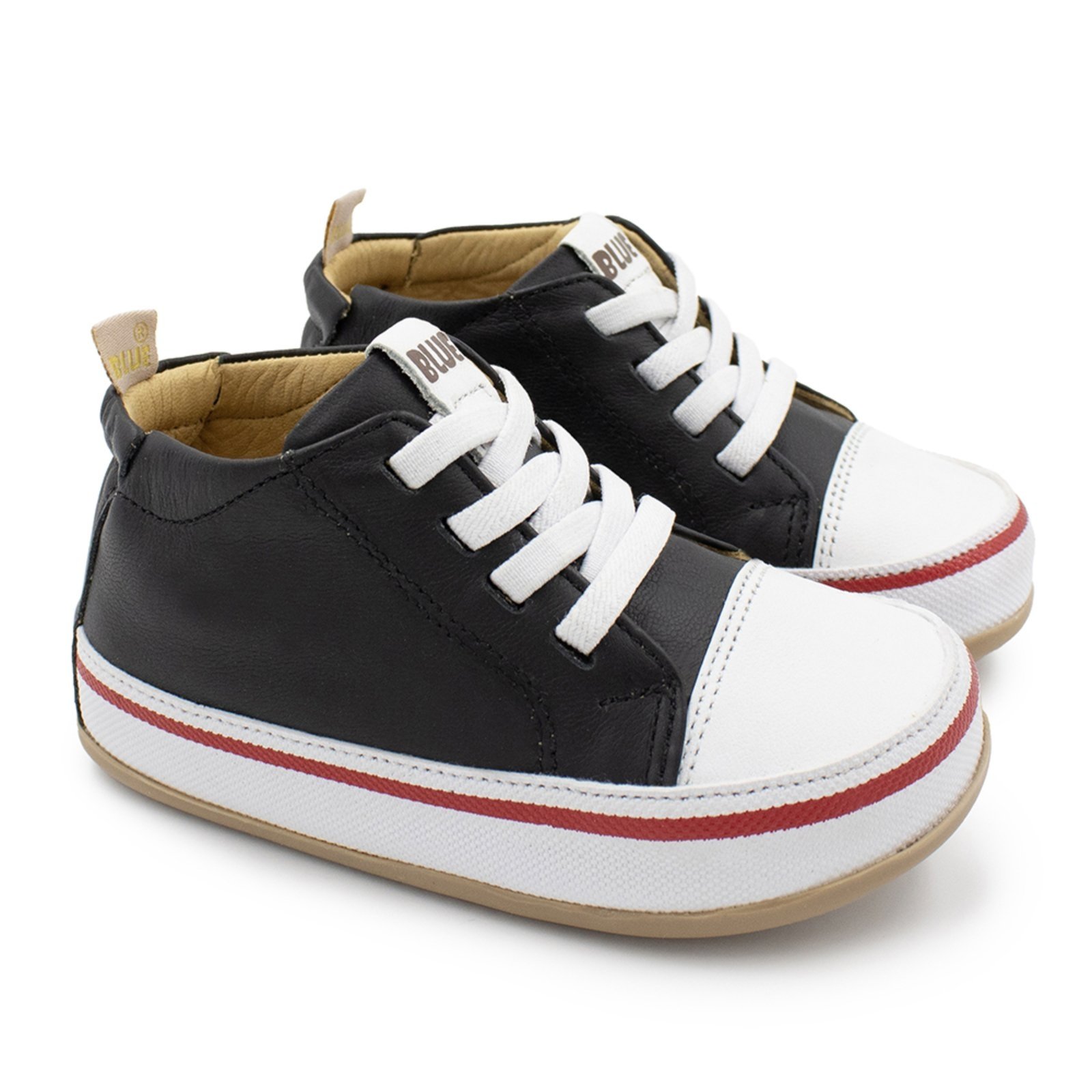 Vista 2 Infantil - Bota Menina Blue Alana Couro Preto Blue Infantis preto blue