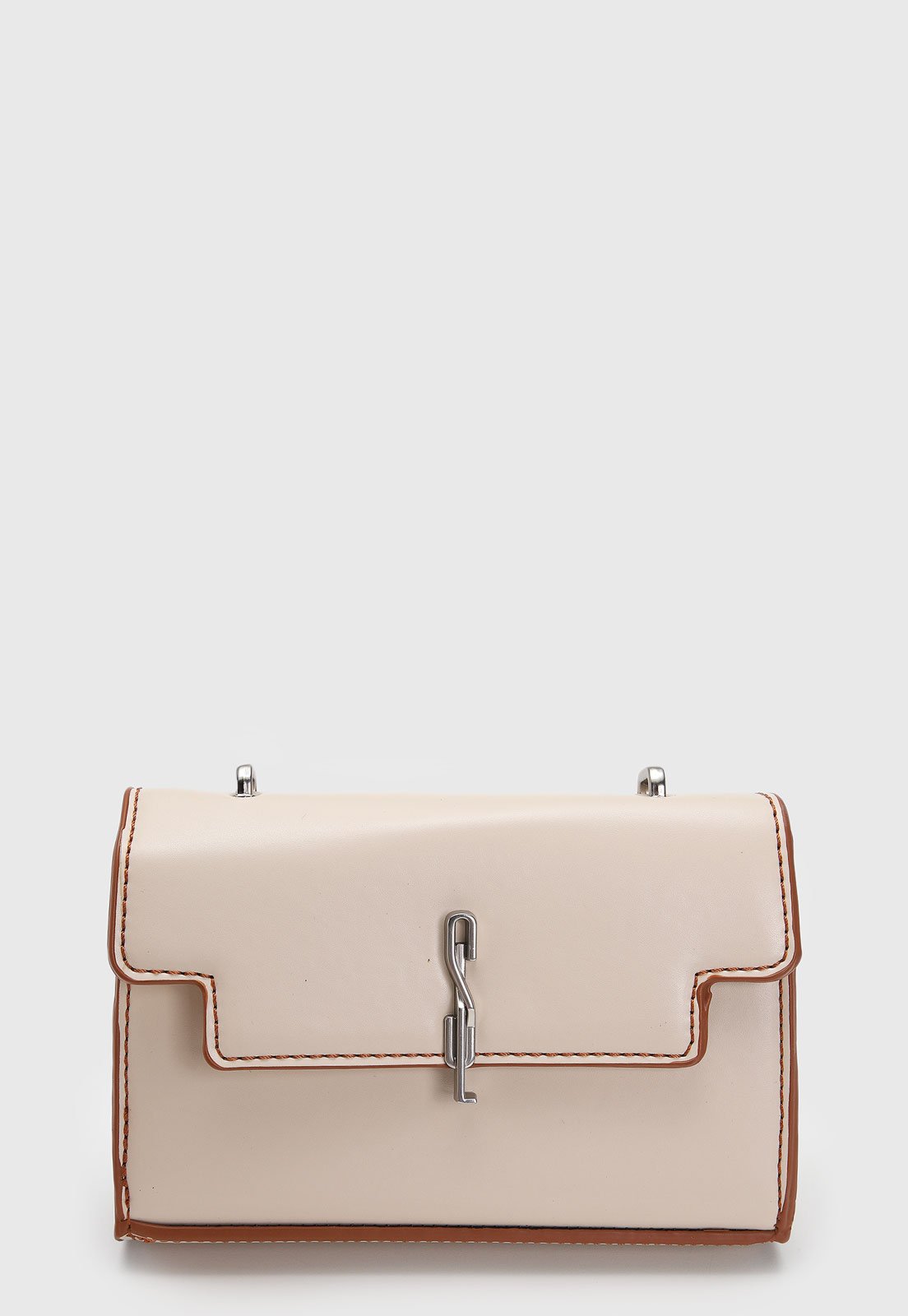 Bolsa Transversal Santa Lolla Alça Ajustável Off-White