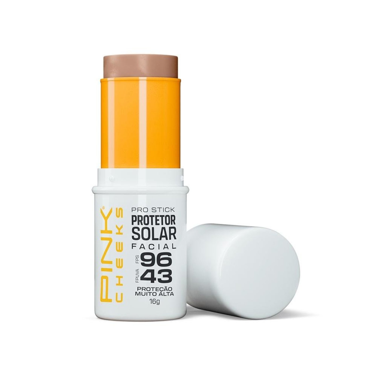 Pink Cheeks Pro Stick Fps 96 Fpuva 43 Pro20 Protetor Solar Facial Com Cor 14g