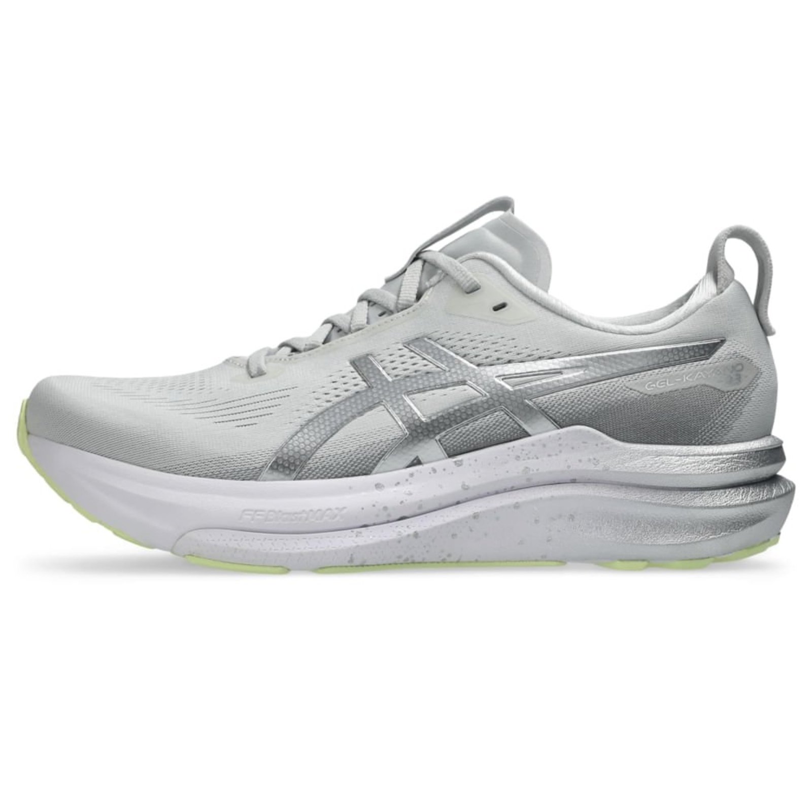Tênis ASICS GEL-Kayano 33 Platinum - Masculino - Prata/Verde