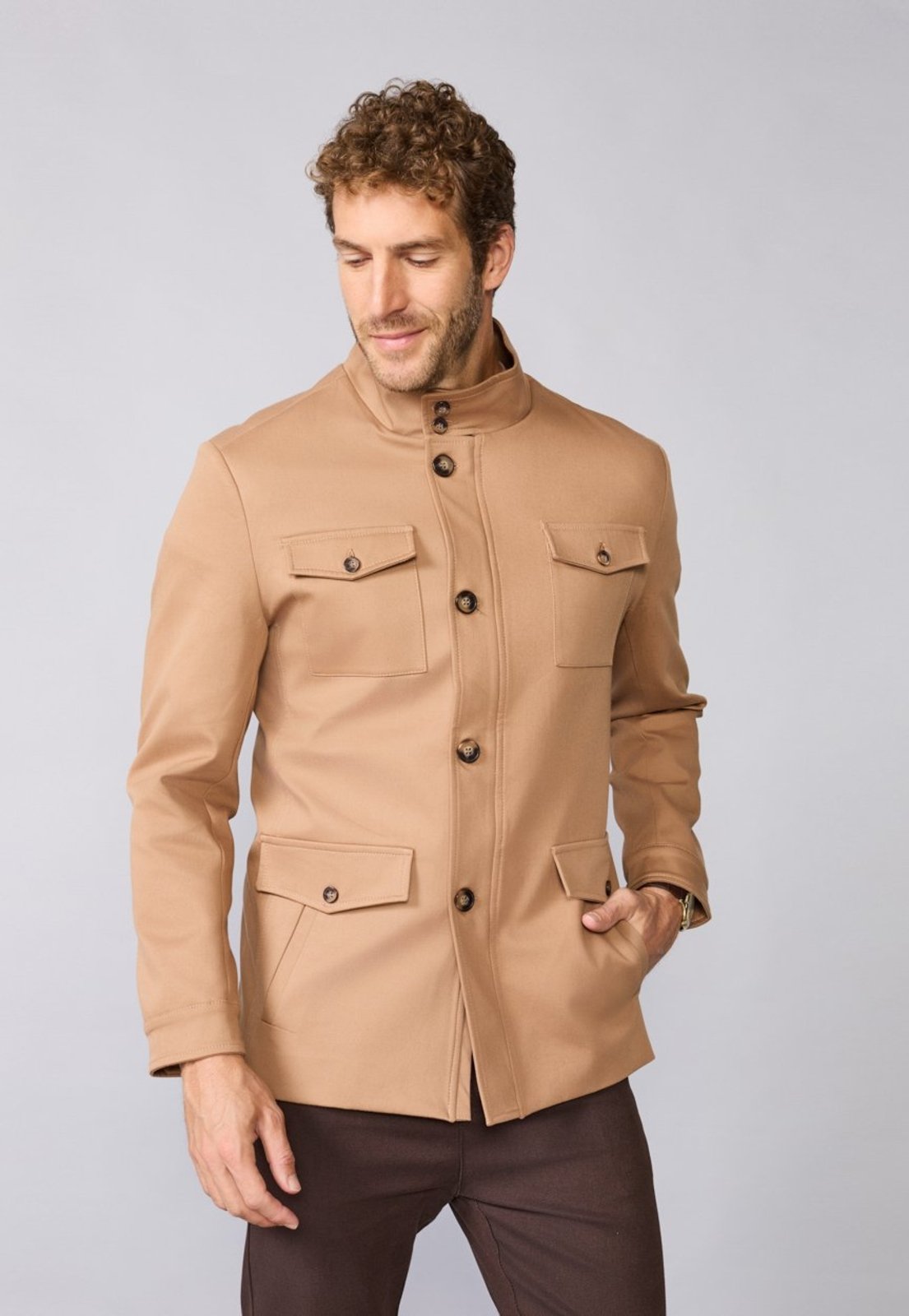 Montgomery Coat Sarja Camel