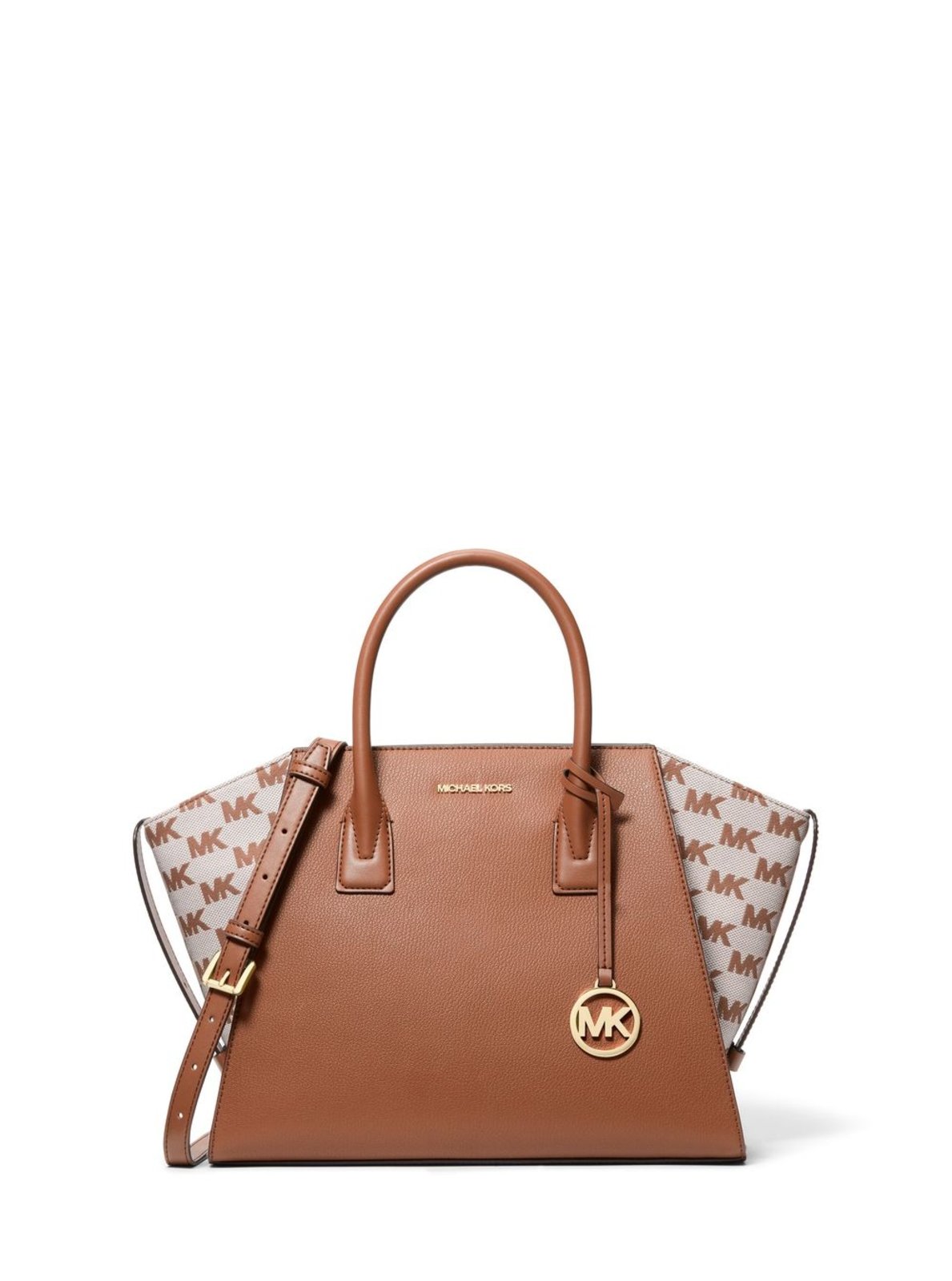 Vista 2 Bolsa Tiracolo Avril Grande De Couro 35S5g4vs3l230 marrom marrom