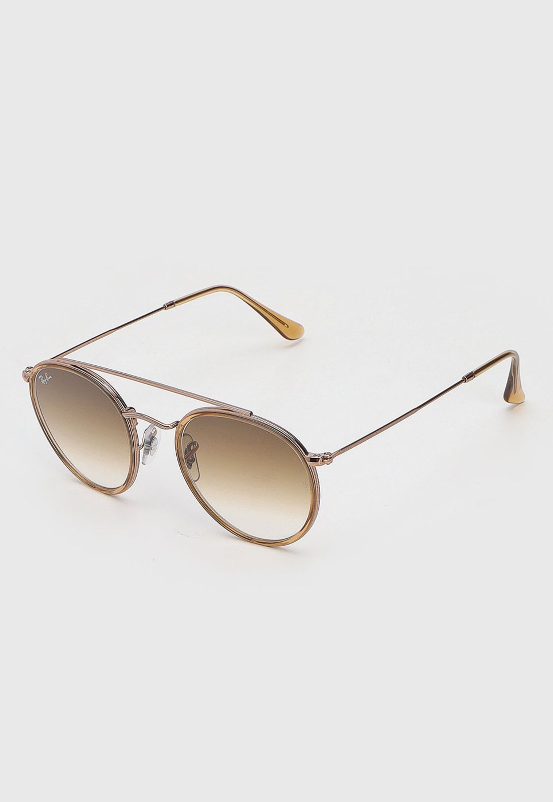 Óculos de Sol Ray-Ban Round Double Bridge Marrom