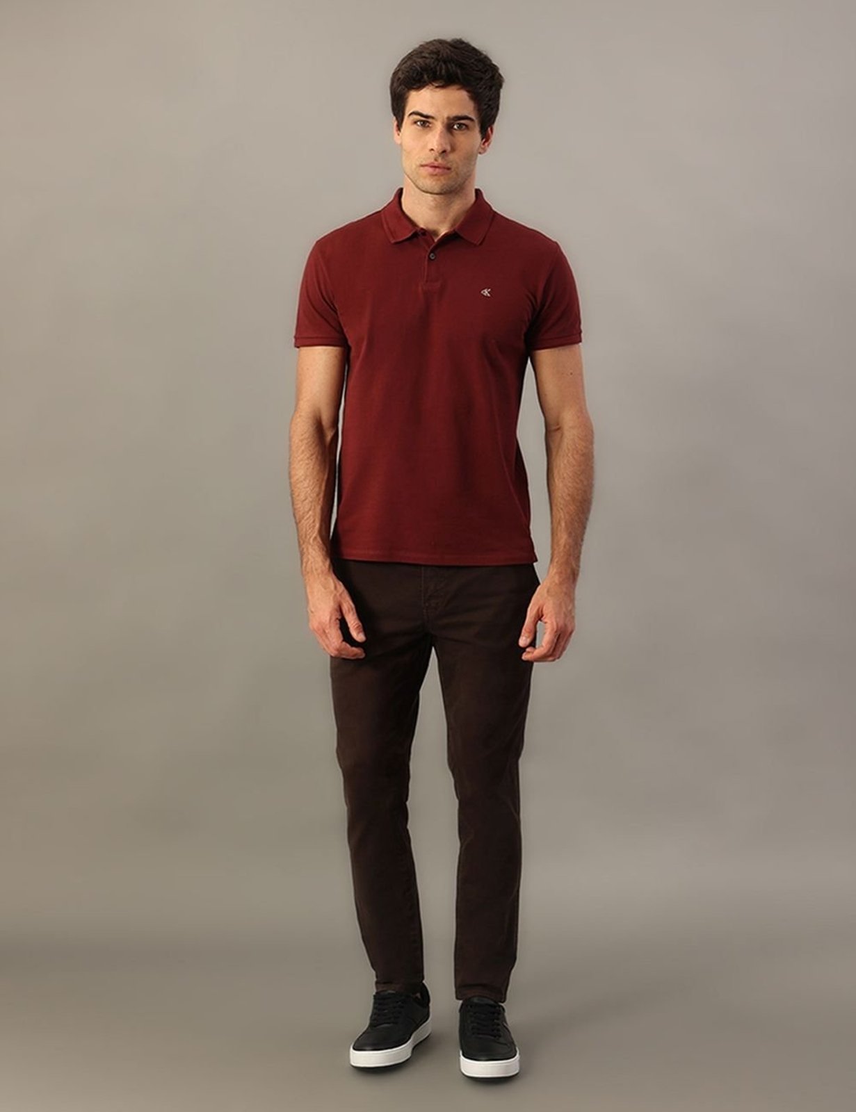 Calça Color Skinny Chino - Marrom Calvin Klein Jeans