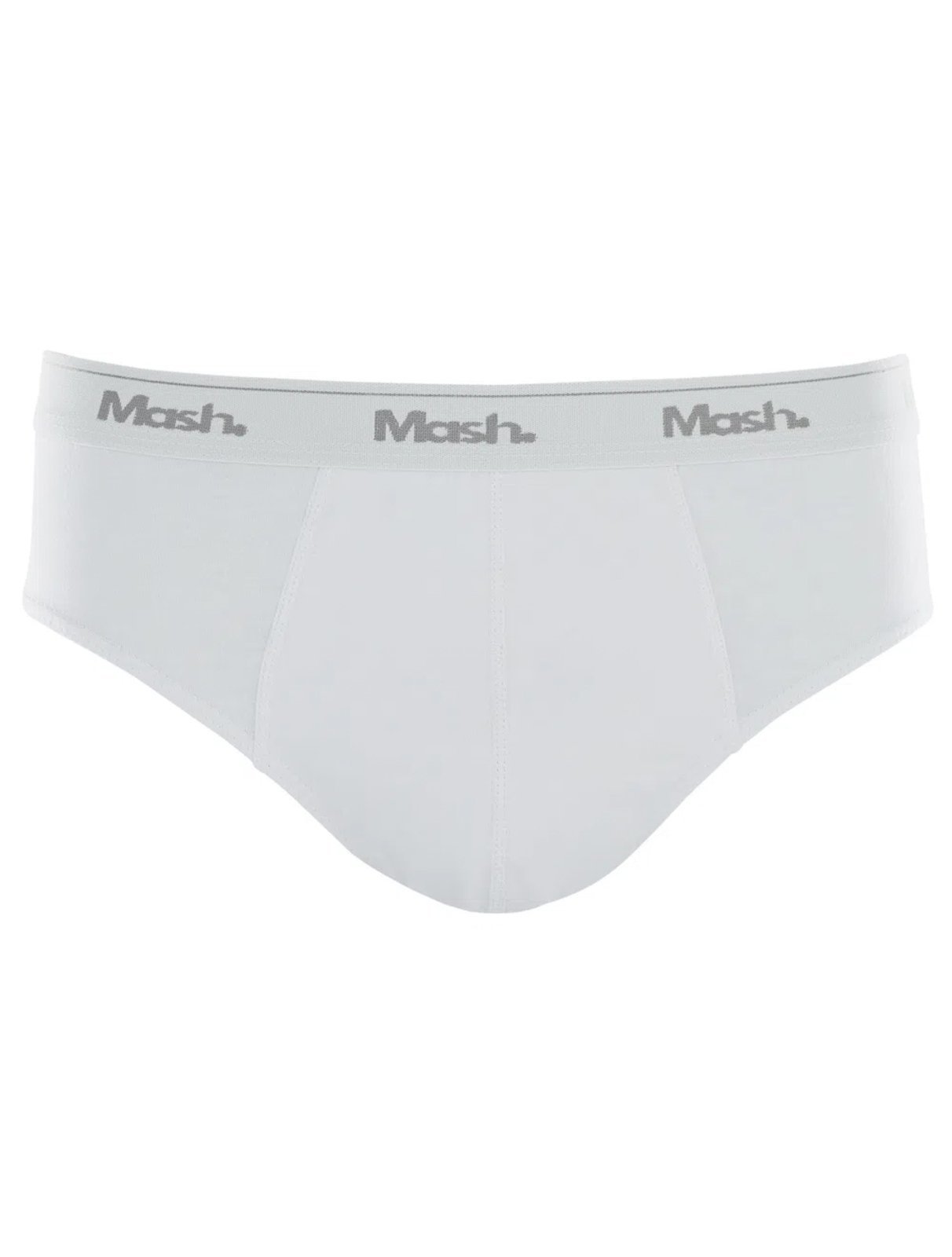 Vista 2 Cueca Mash Slip Cotton Basic Branca branco MASH branco