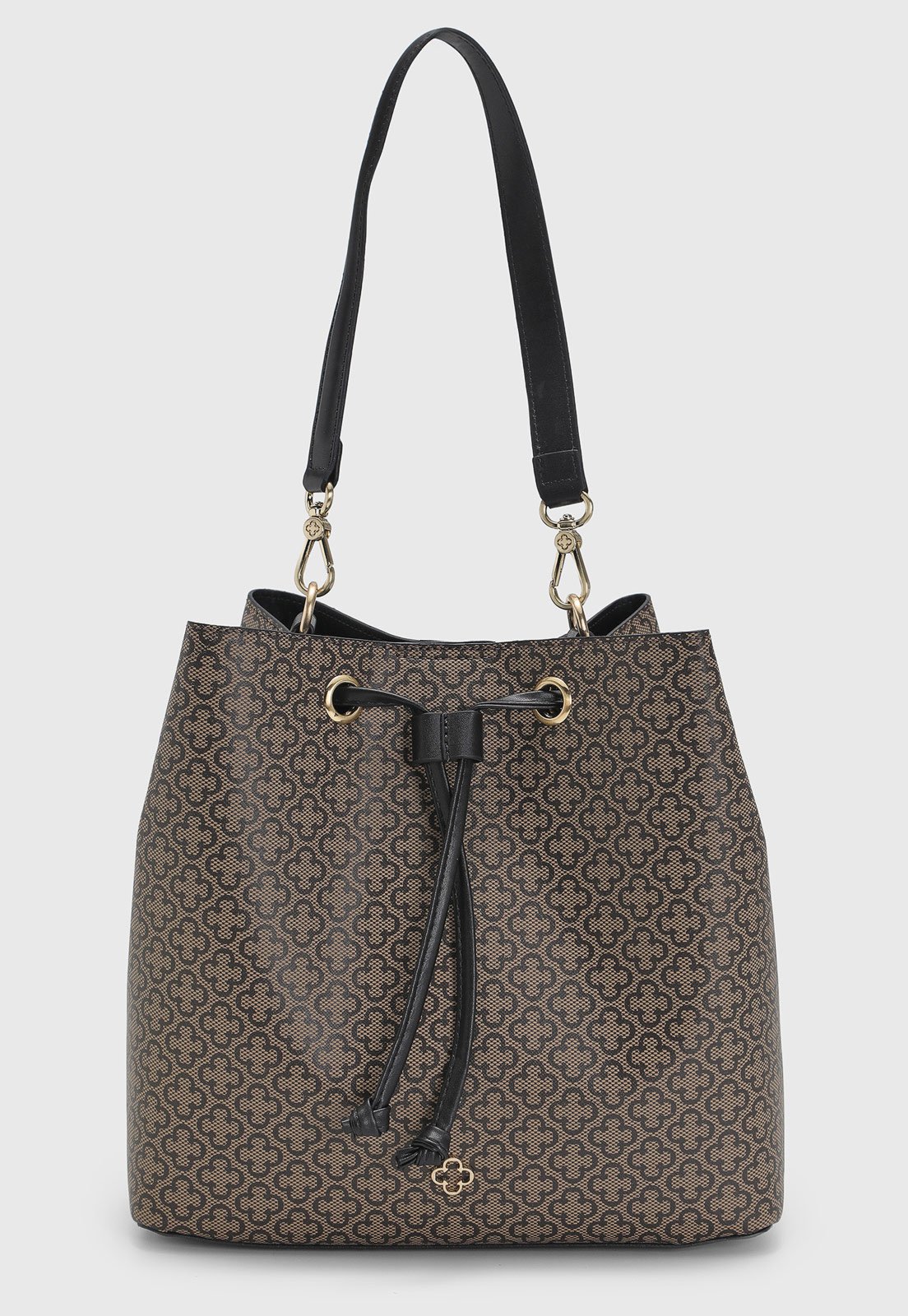 Bolsa Média Feminina Capodarte Monograma Bege
