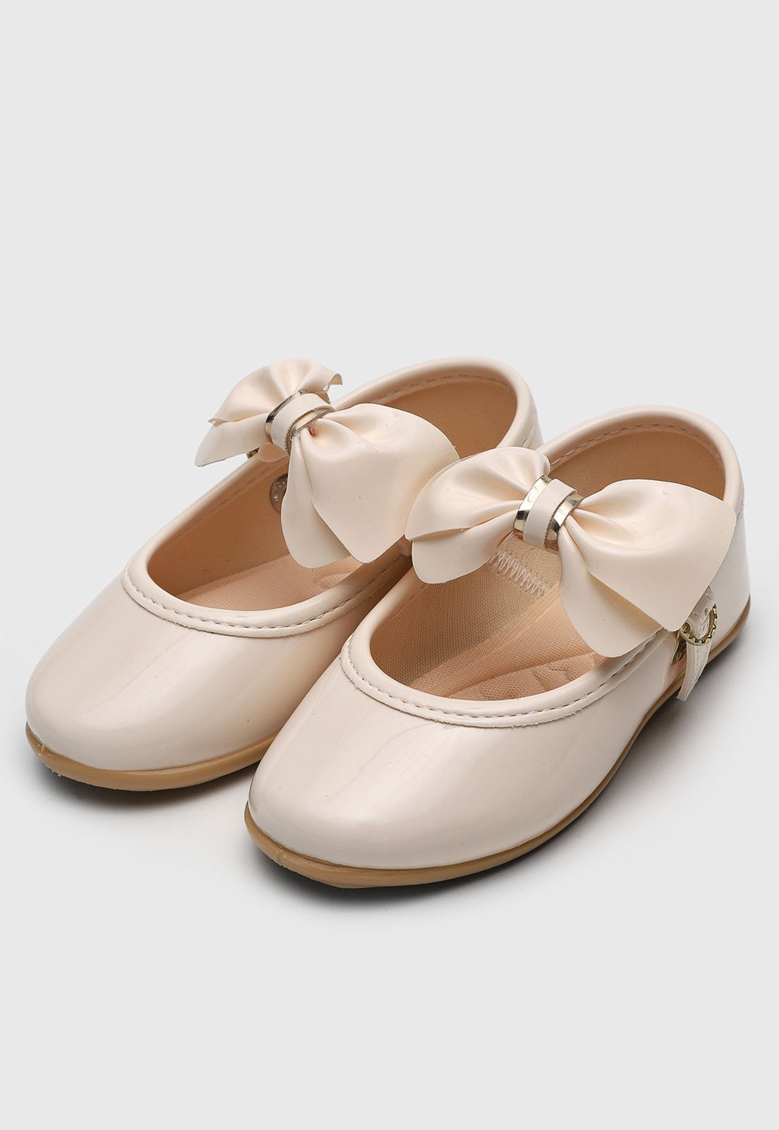 Vista 2 Infantil - Sapatilha Pimpolho Laço Off-White off-white white Pimpolho off-white white