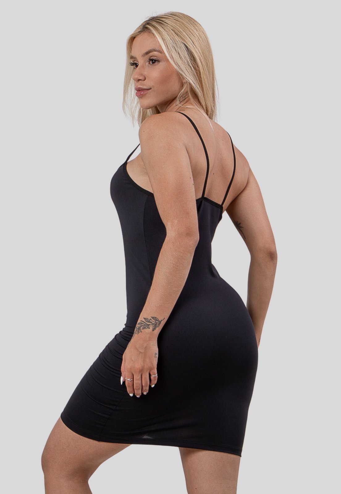 Vista 3 Vestido Anágua Segunda Pele Feminino Diluxo branco Diluxo branco