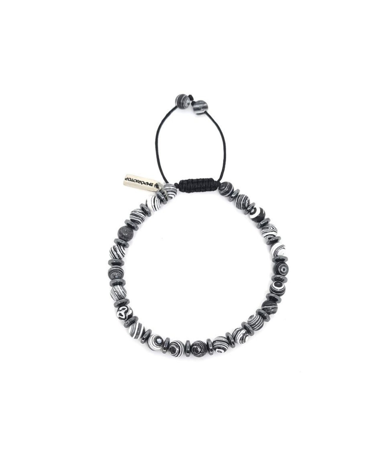 Pulseira Emporio Top de Pedras Disco Zebra