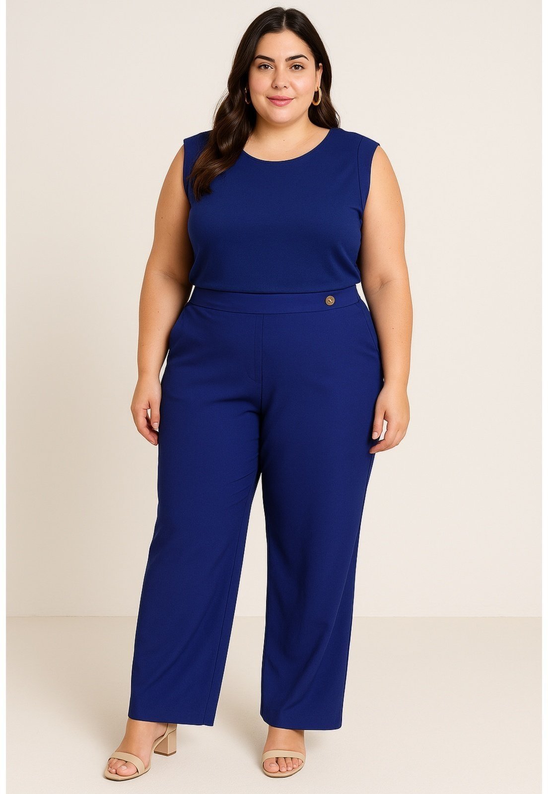 Blusa Rudély Tricoline Azul