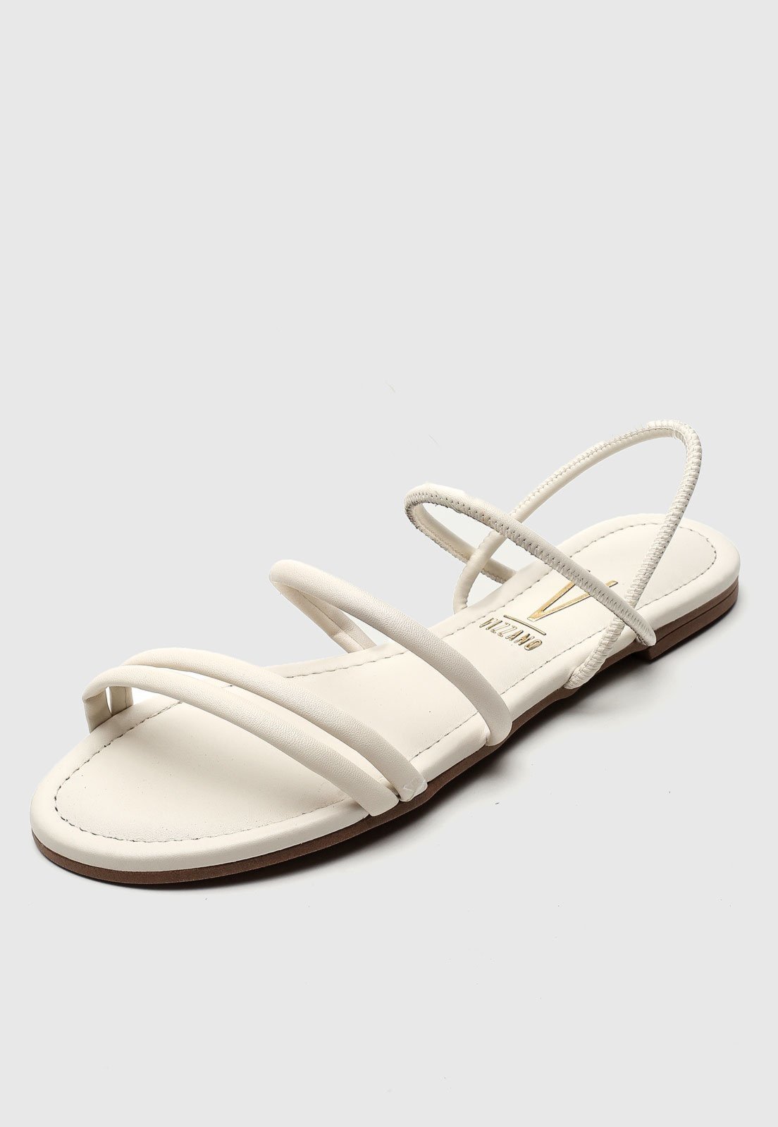 Vista 3 Rasteira Vizzano Tiras Off-White off-white white off-white white