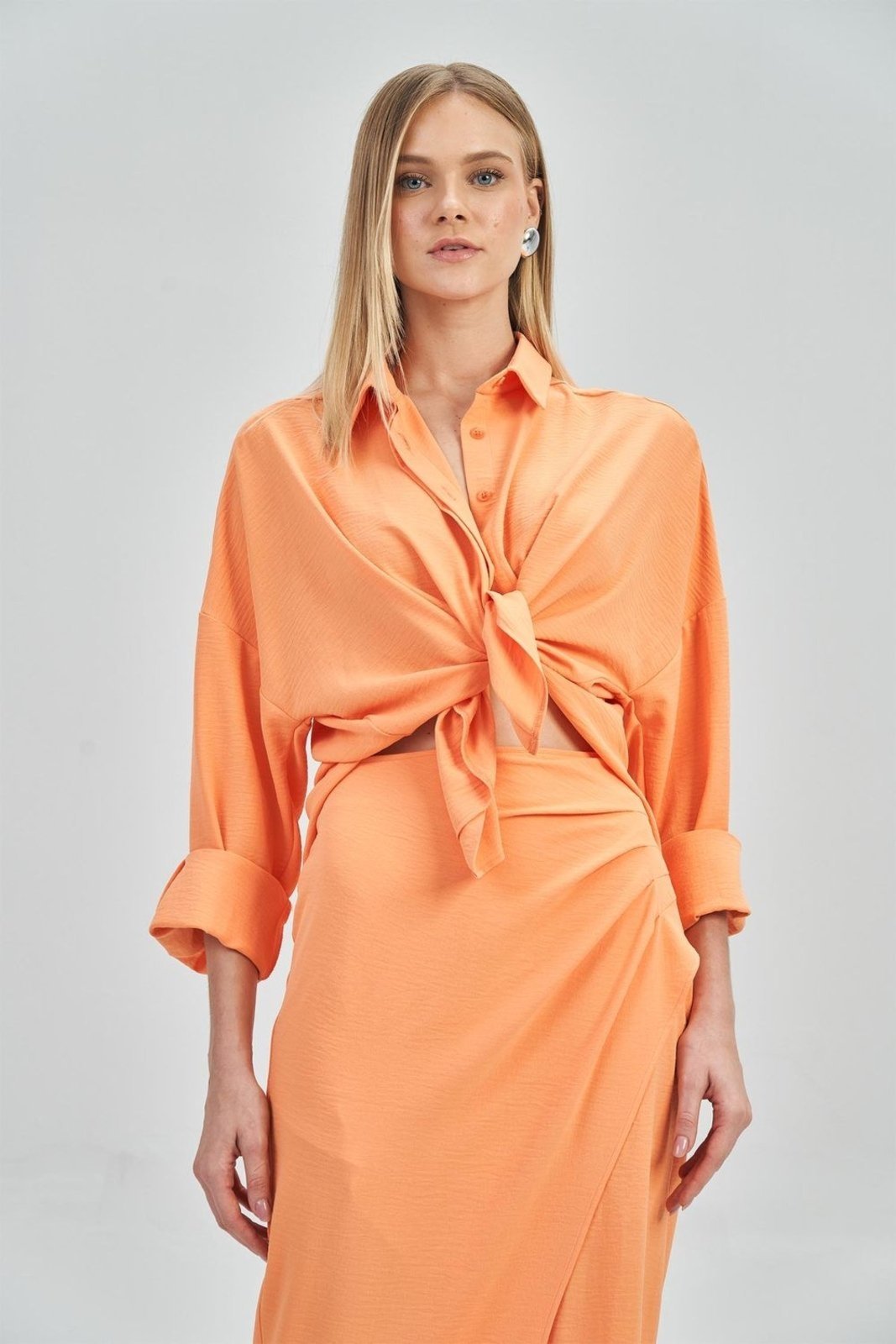 Camisa Manga Longa Vazada Feminina Acostamento
