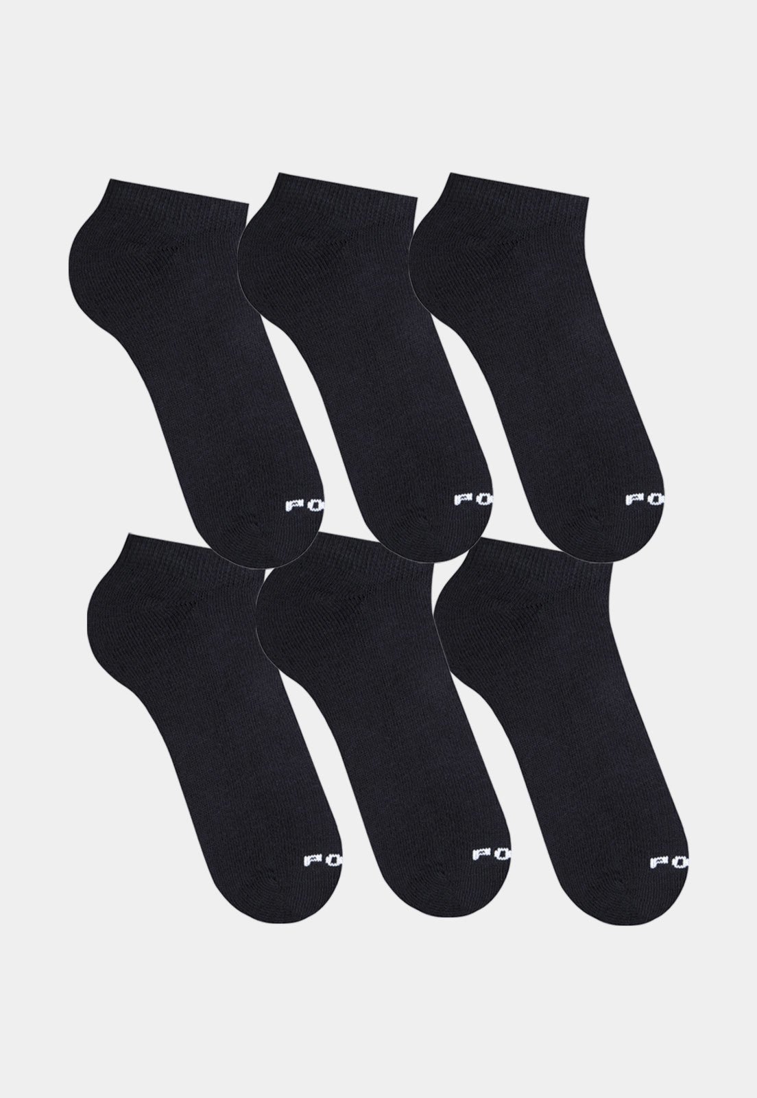 Kit Meia Premium Algodão Invisível Soquete 6 Pares Polo Meias Masculina Preto