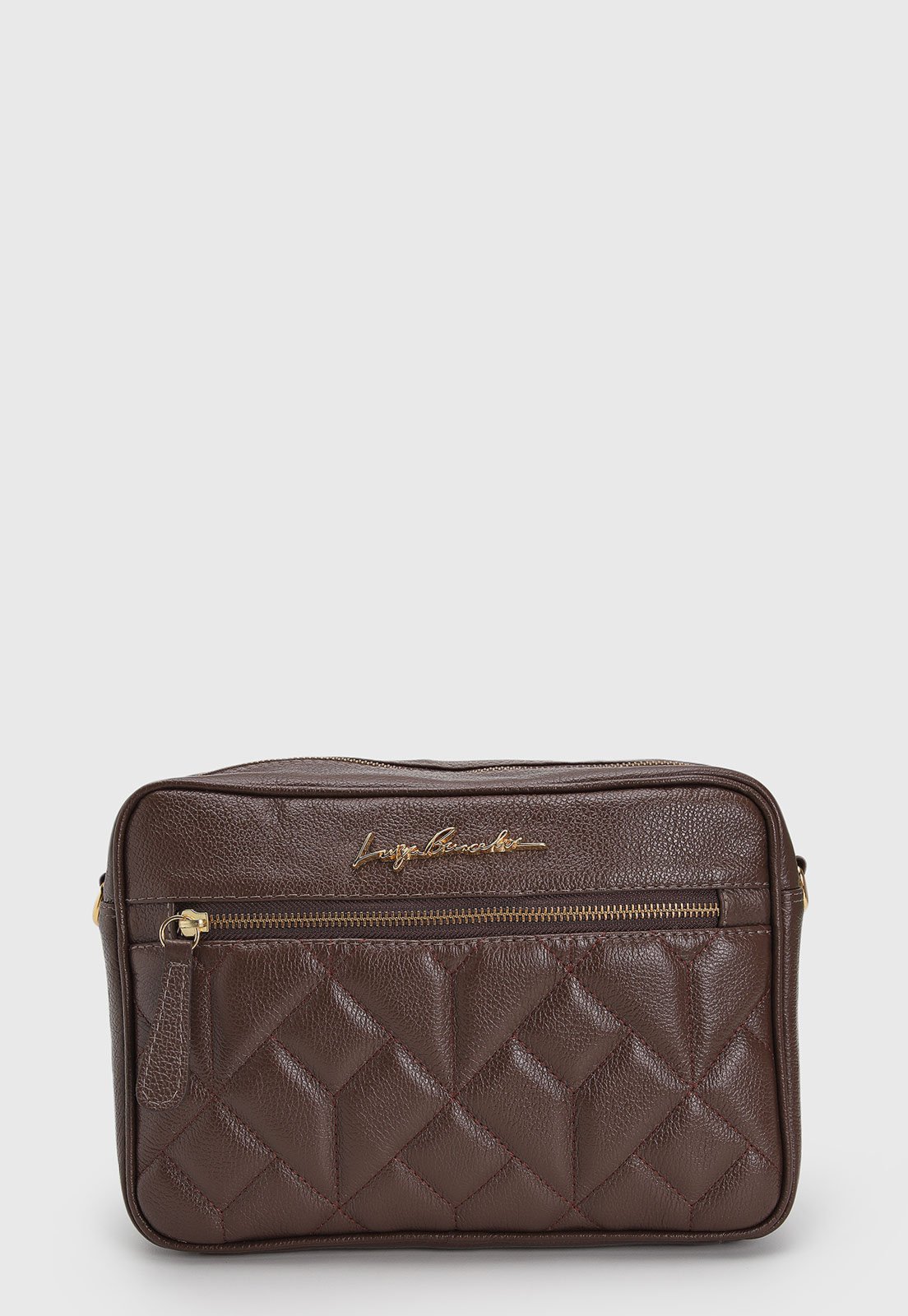 Bolsa Luiza Barcelos Transversal Marrom