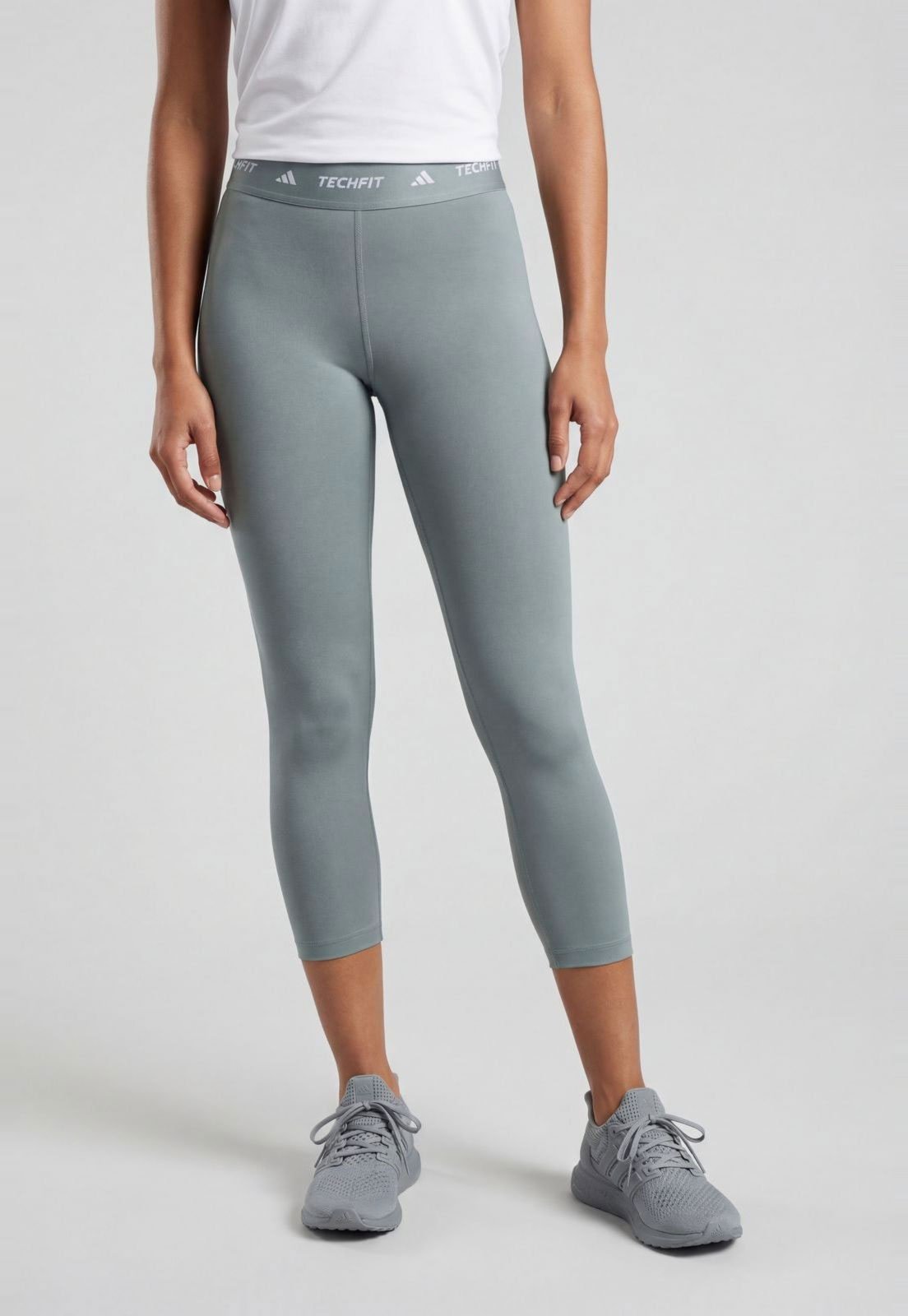 Calça Legging Feminina adidas Performance Techfit Capri Verde