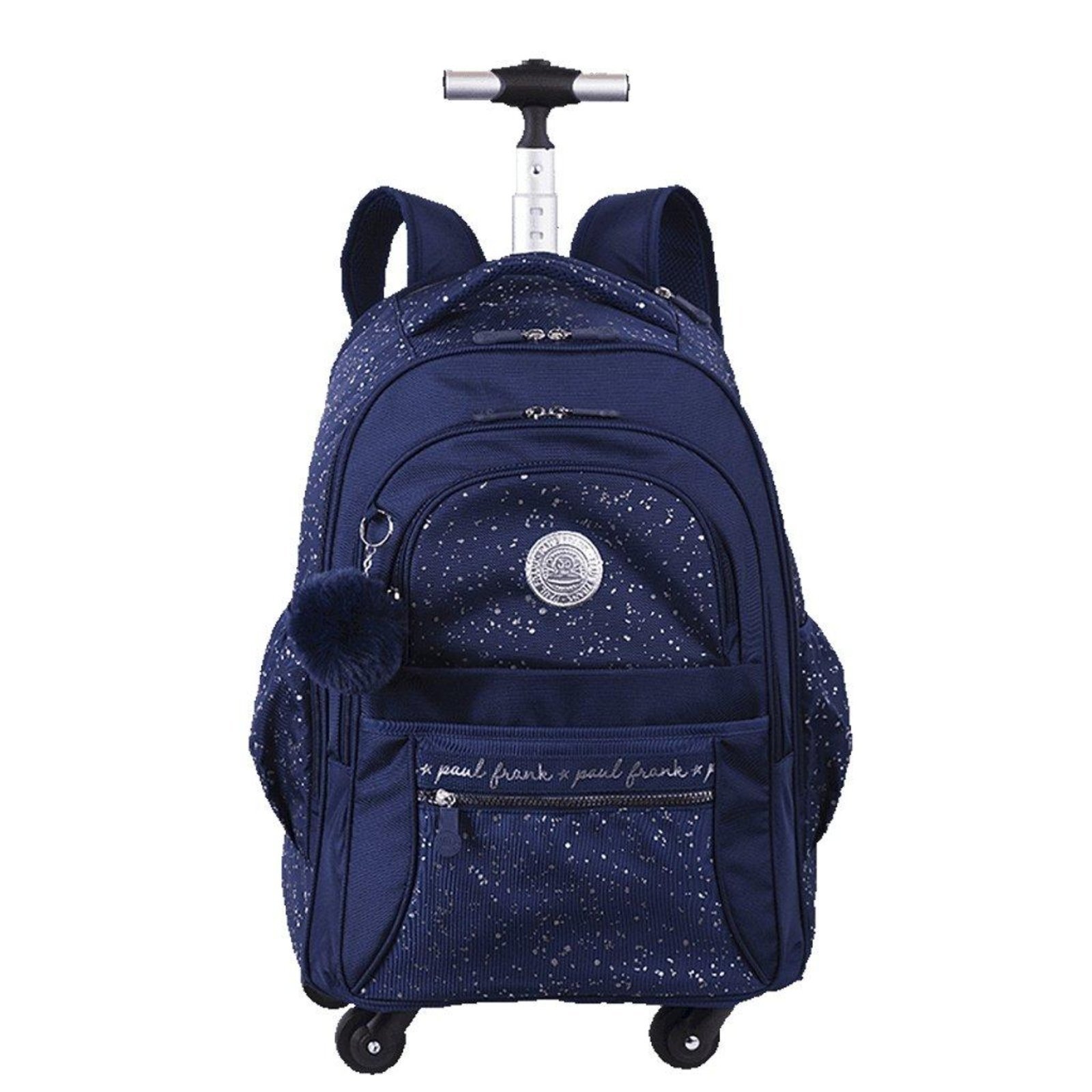 Infantil - Mochila com Carrinho Sestini Paul Frank Styles Prata e Azul