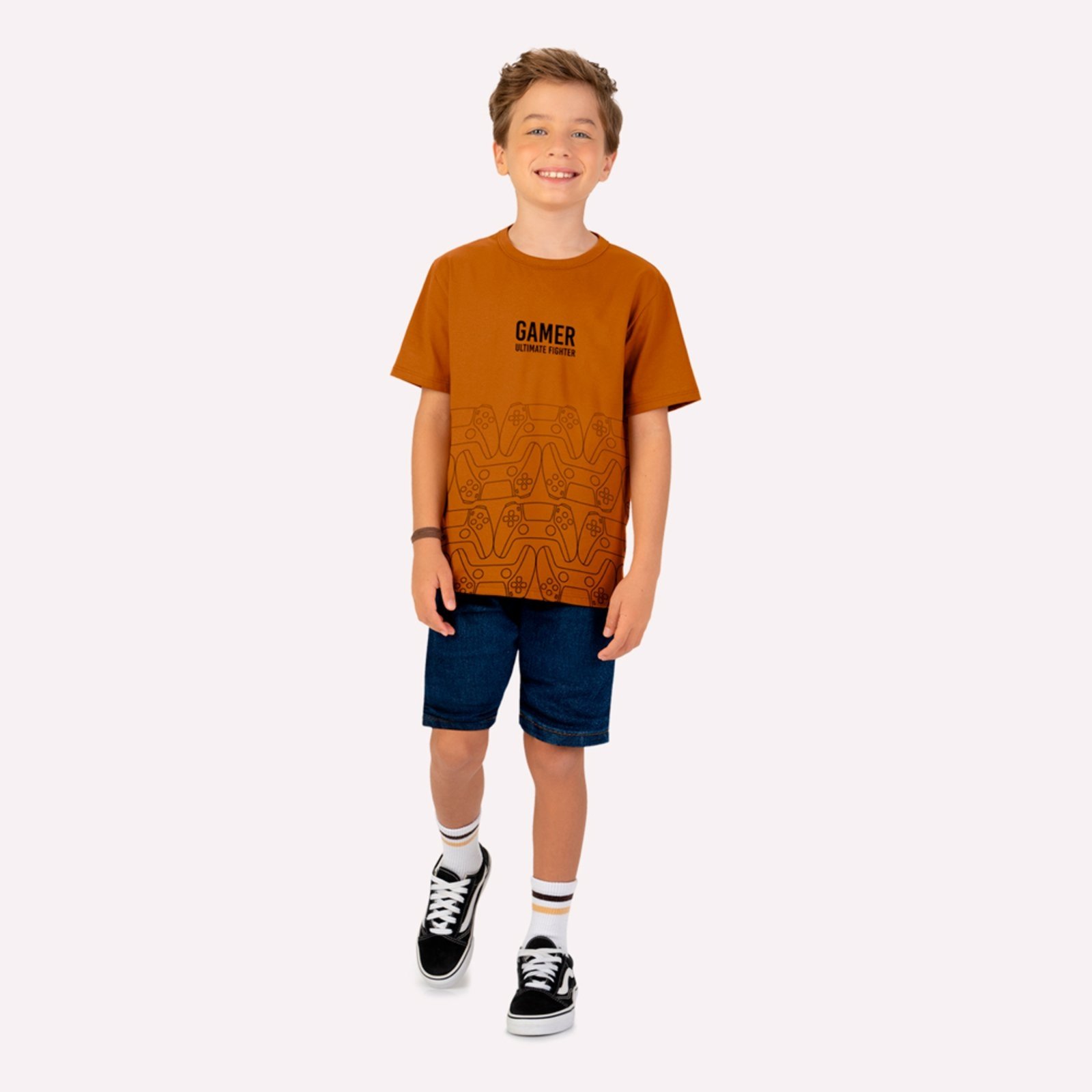 Vista 2 Infantil - Camiseta Menino Game Kyly verde Kyly verde