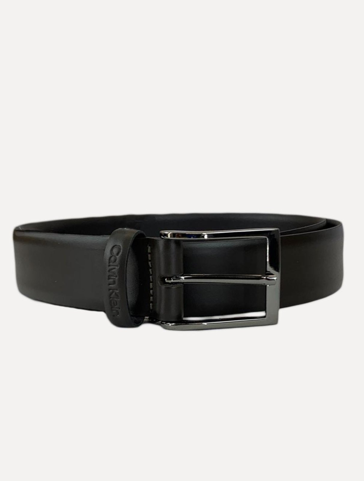 Cinto Calvin Klein Masculino CK Basic Onix Marrom Café