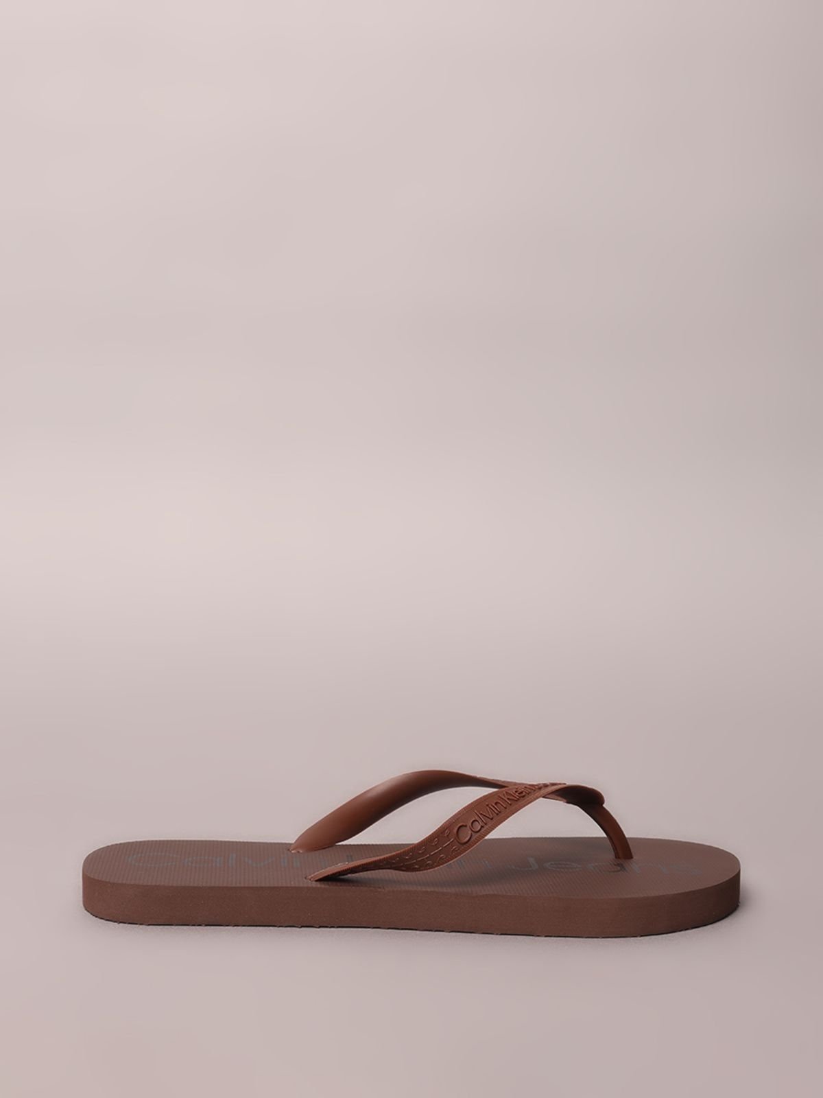 Chinelo Calvin Klein Jeans Basic - Marrom Calvin Klein Jeans