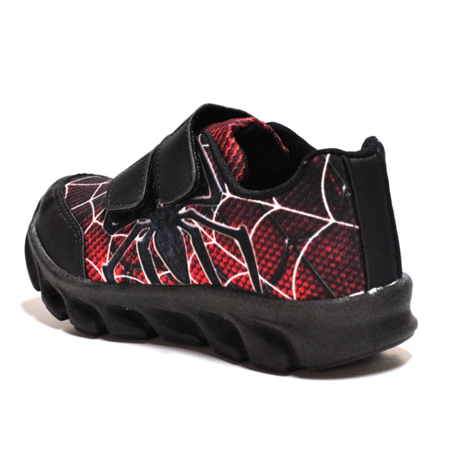 Vista 3 Infantil - Tenis Masculino de Led Aranha Calce Facil Original + Chinelo CALCADOS LGHT LIGHT preto CALCADOS LGHT LIGHT preto