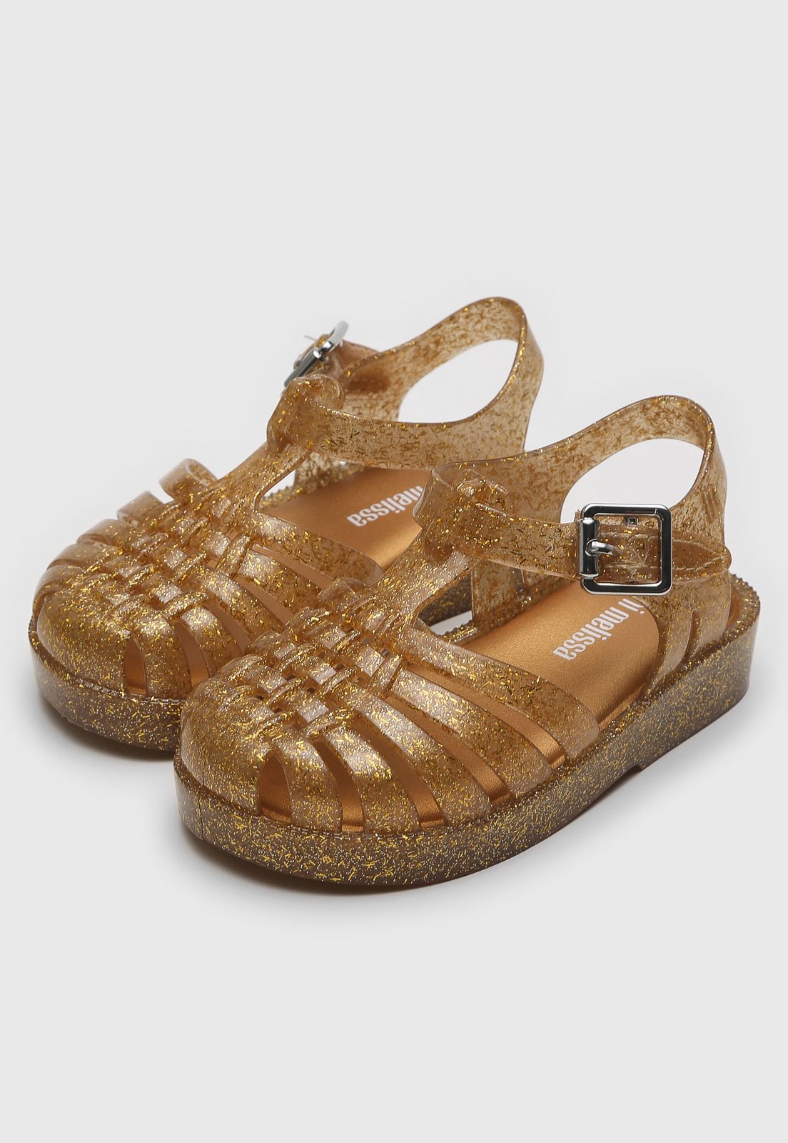 Infantil - Sandália Mini Melissa Possession Shiny B Dourada