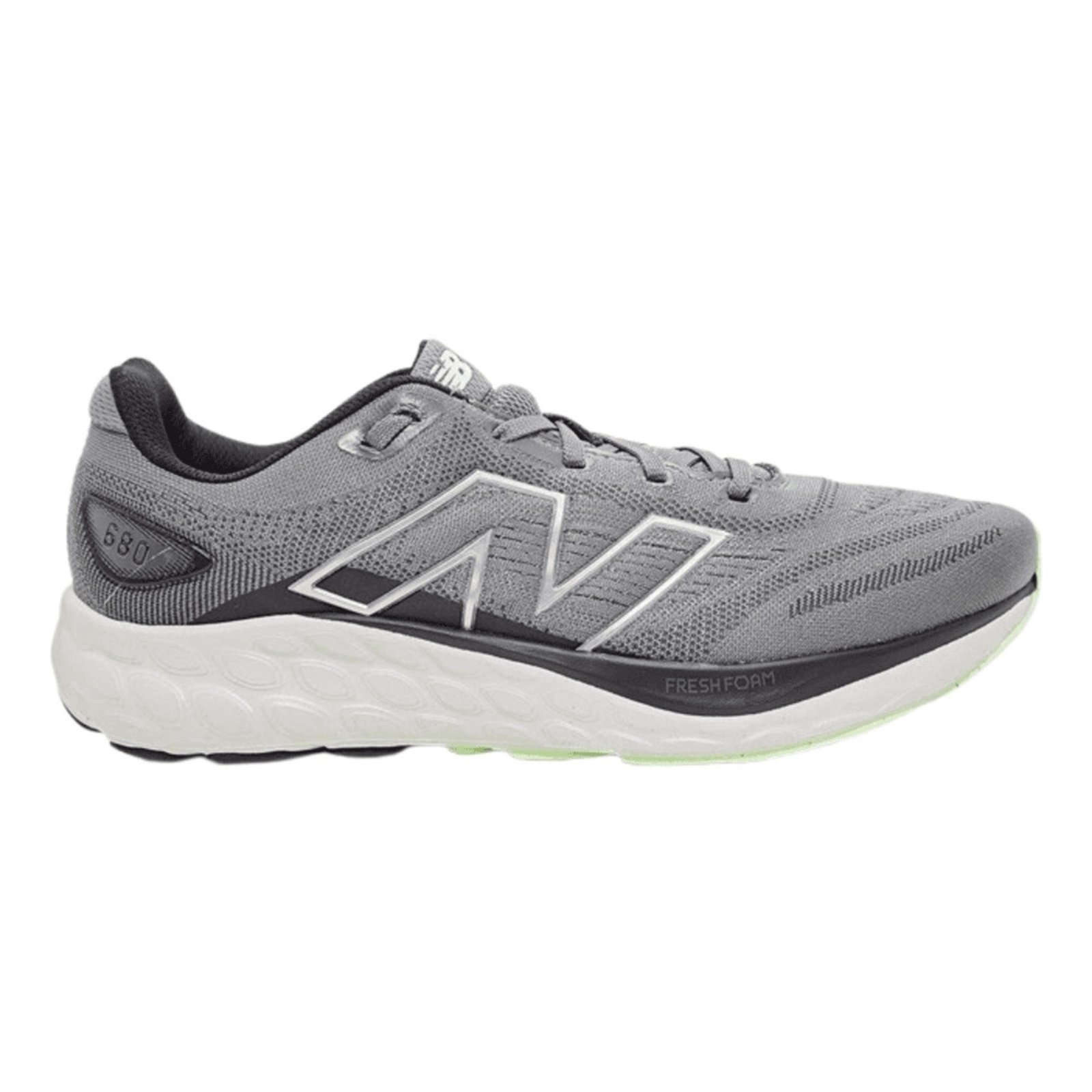 Vista 2 Tênis New Balance Fresh Foam 680v8 Masculino-grafite/preto cinza New Balance cinza