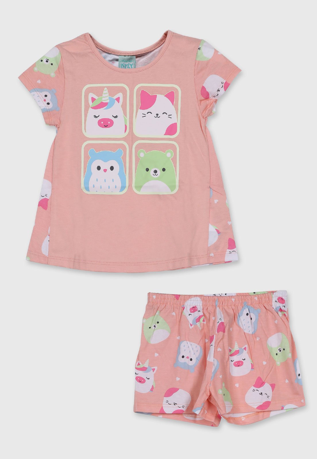 Pijama Kyly Estampa Animais Rosa