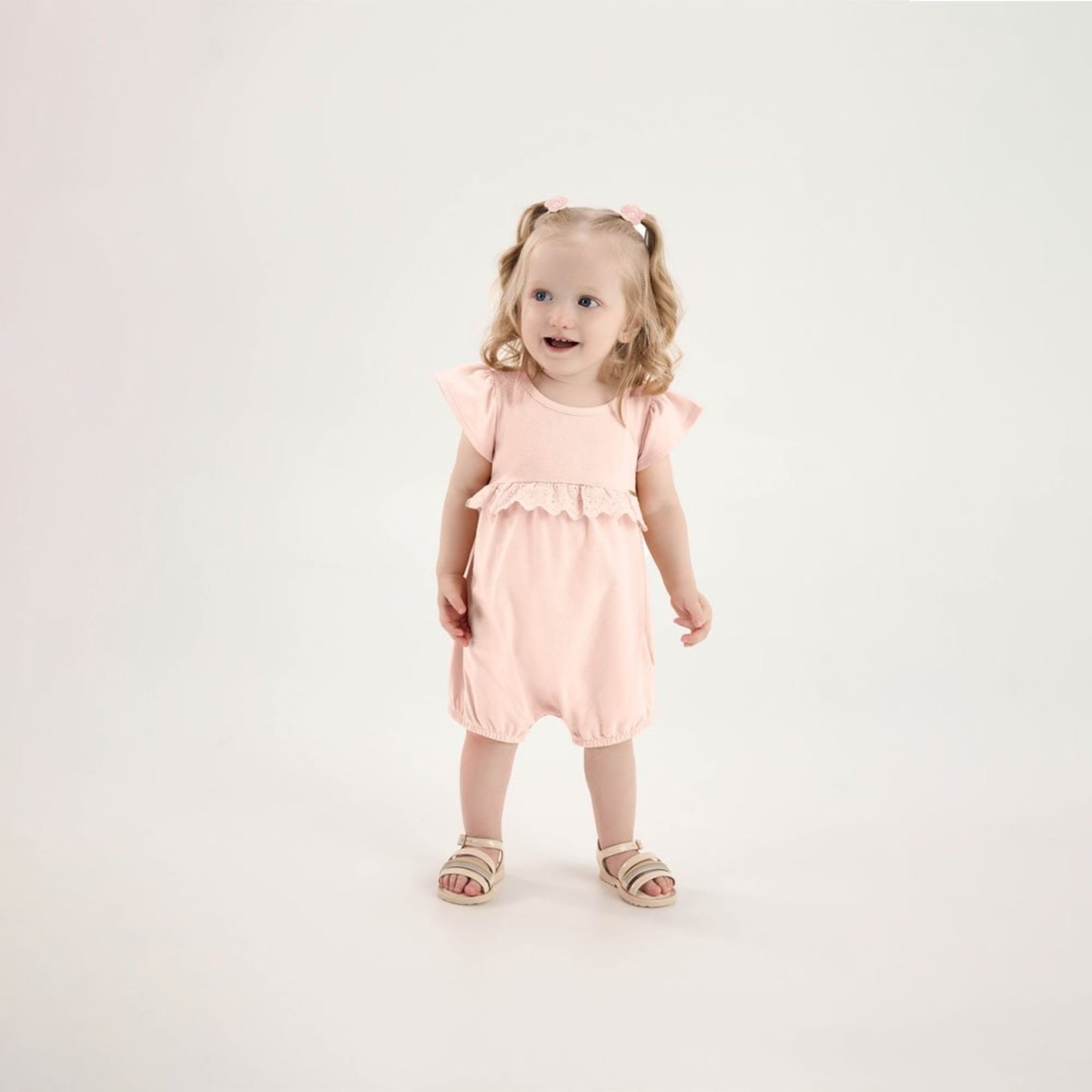 Infantil - Macacao Rosa Pulla Bulla Menina - 53607-1298
