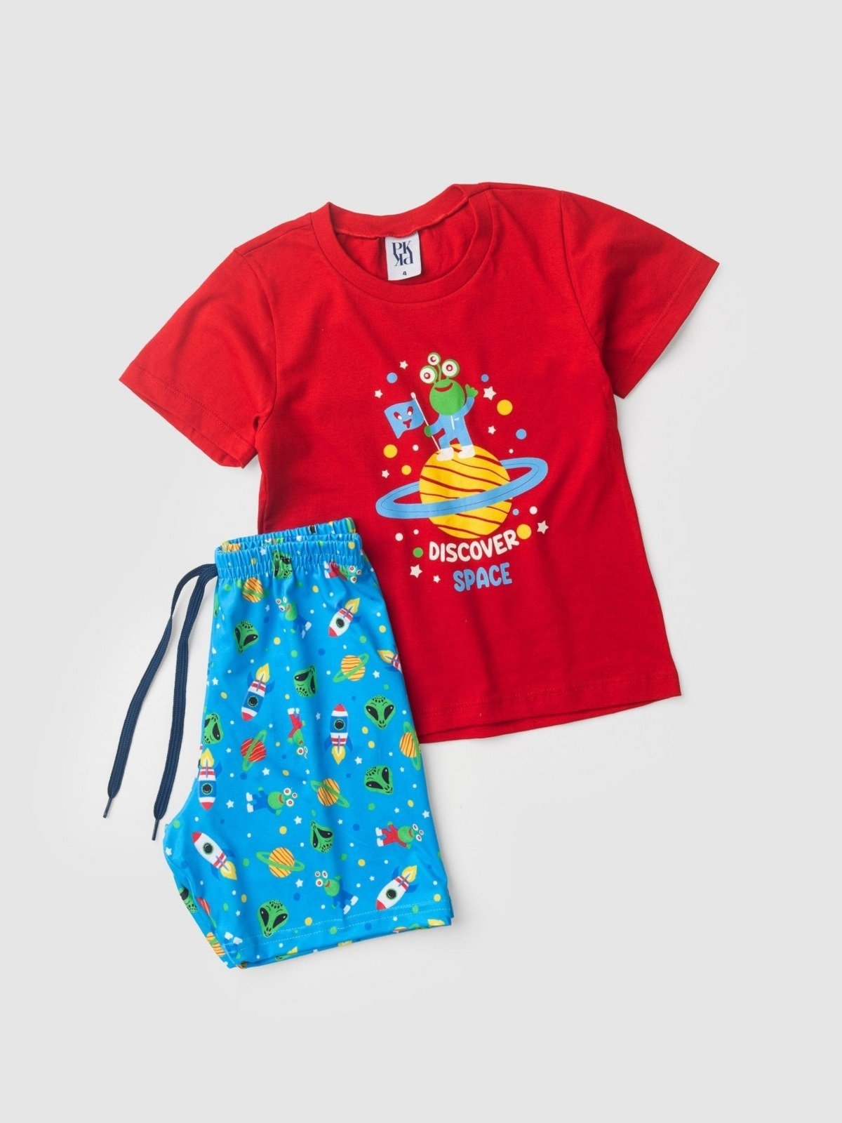 Vista 3 Pijama Platinum Descobrindo O Espaço PLATINUM KIDS vermelho PLATINUM KIDS vermelho