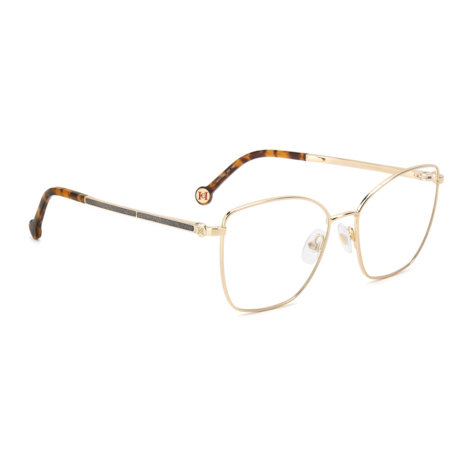 Vista 3 Armação de Óculos Carolina Herrera Her 0264 000 dourado Carolina Herrera dourado