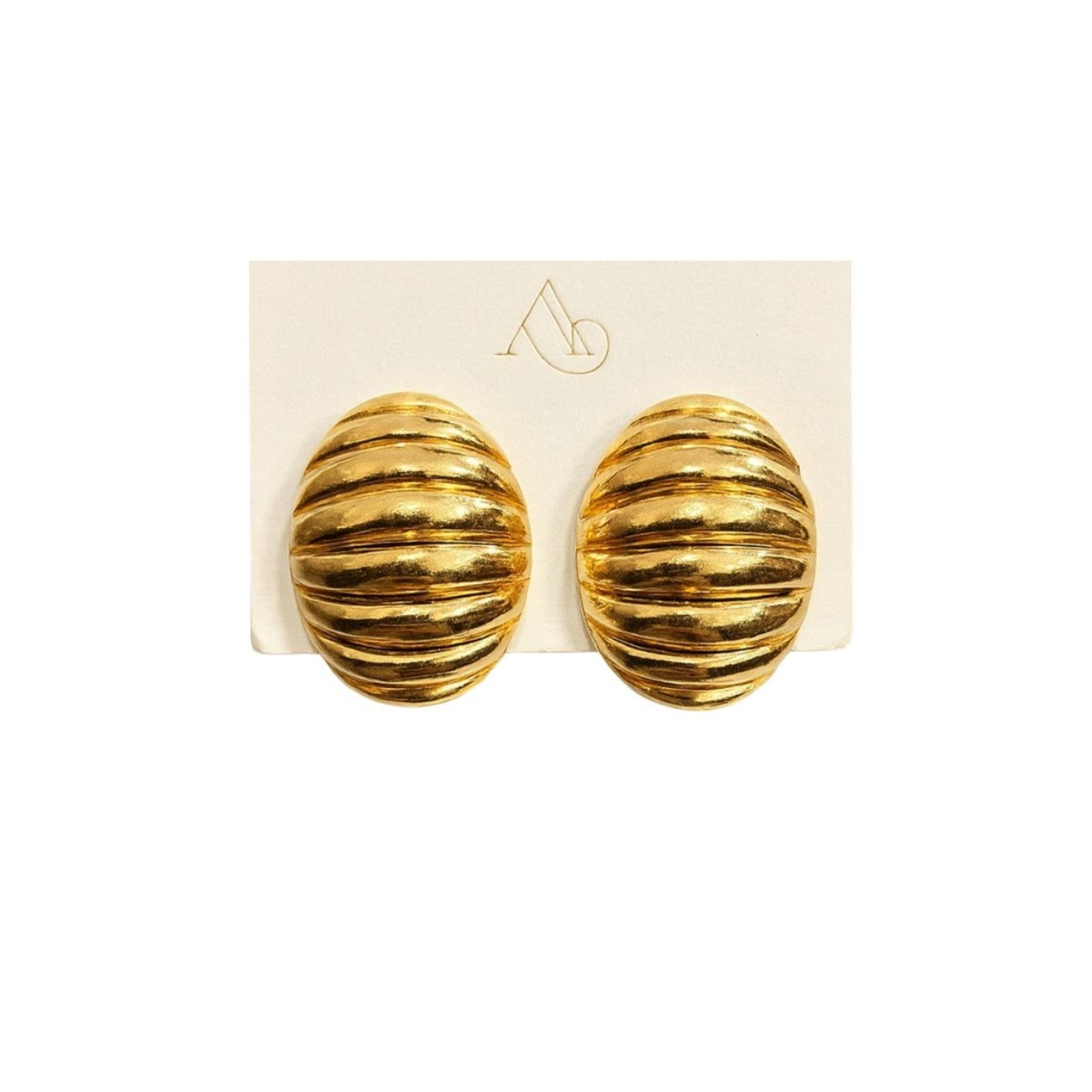 Brinco Vih Triny Argola Concha Banhado a Ouro