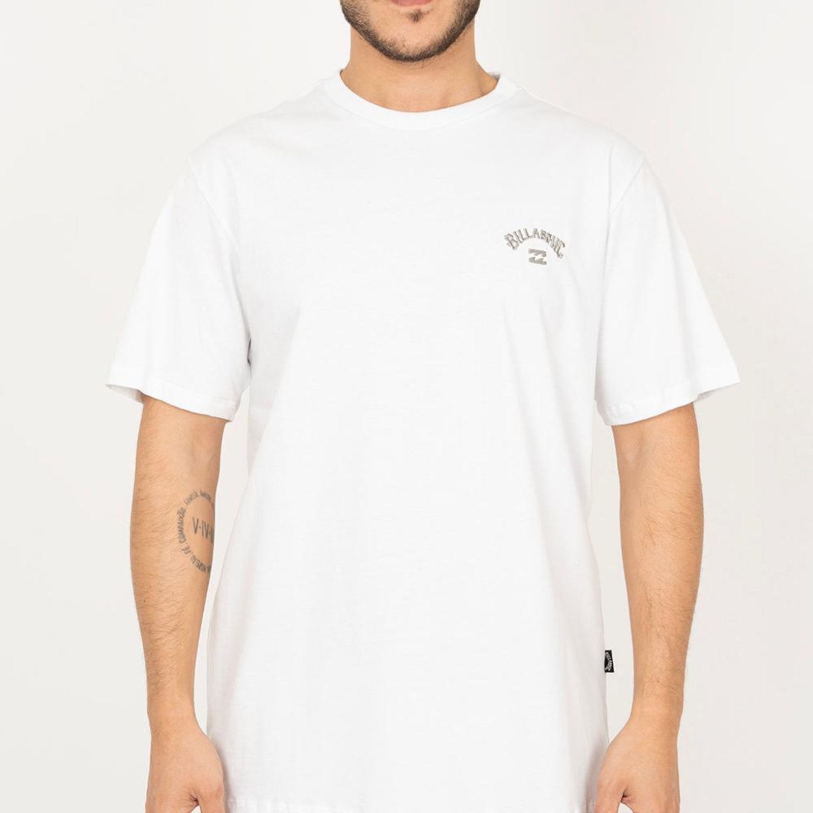 Camiseta Billabong Small Arch SM26 Masculina Branco