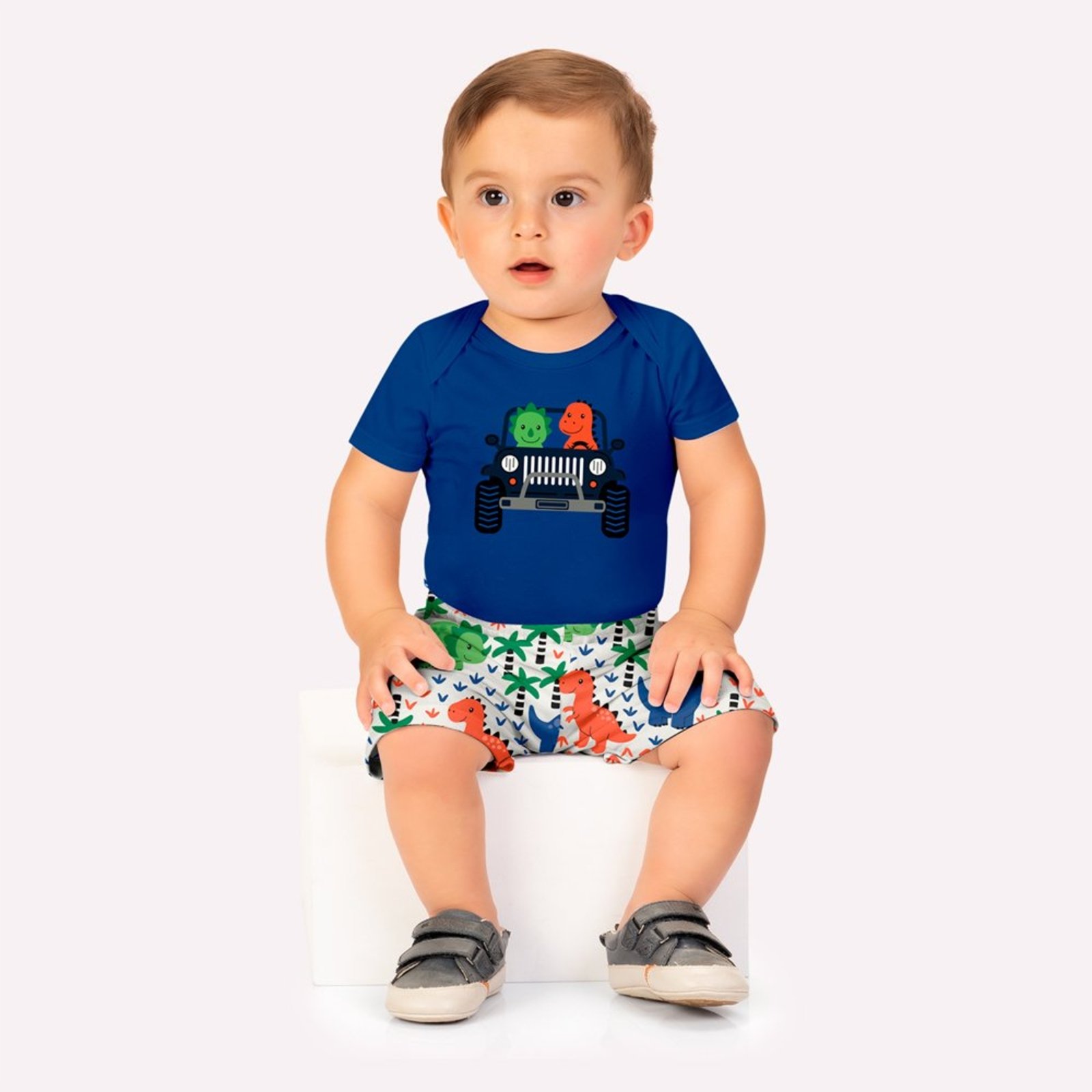 Infantil - Conjunto Menino Dinossauros Kyly
