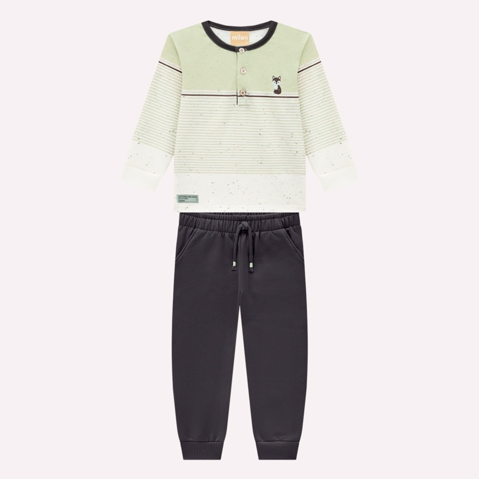 Infantil - Conjunto Menino Listras Milon