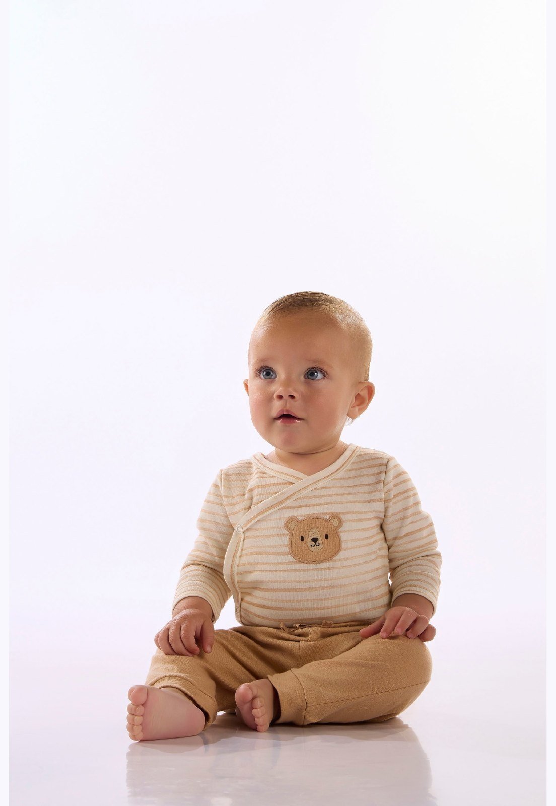Infantil - Conjunto Body Ursinho Up Baby Estampado