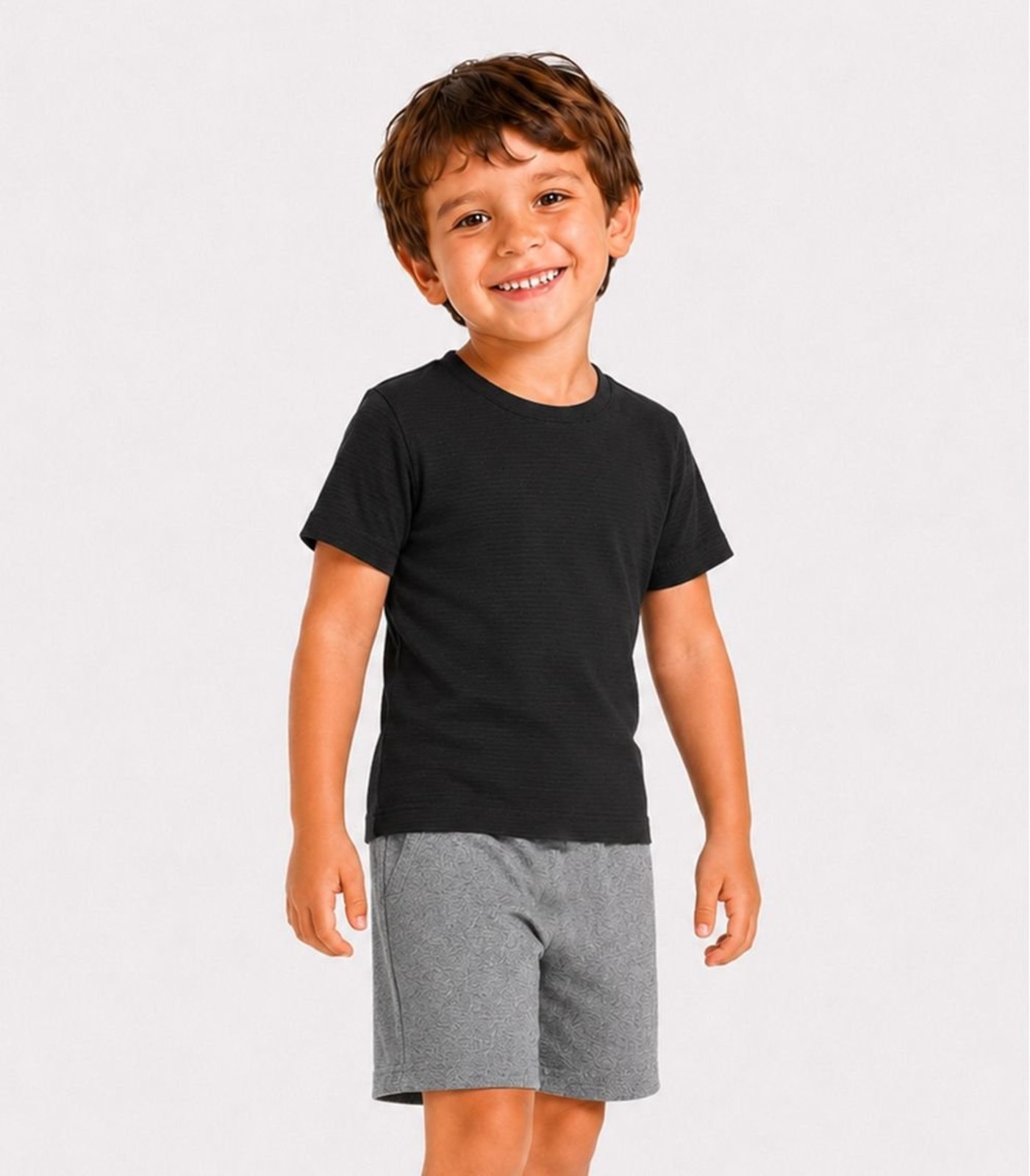 Infantil - Conjunto Camiseta Com Bermuda Select Preto