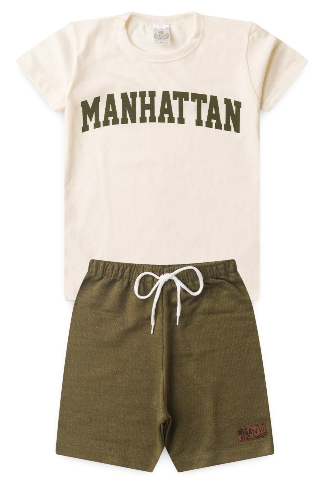 Vista 2 Infantil - Conjunto Verão Masculino Manhatam Off - Mega Mega Kids unico Mega Kids unico