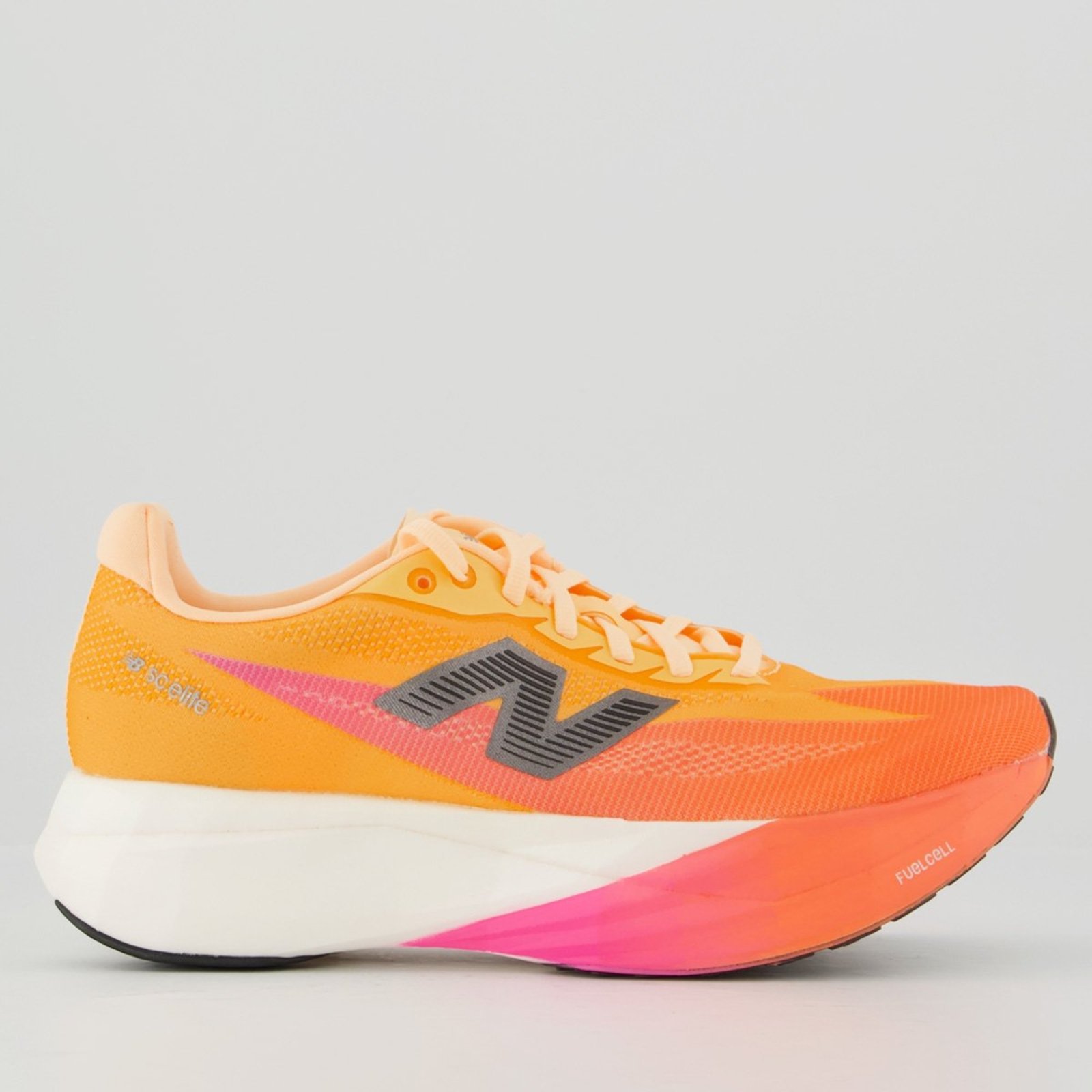 Tênis New Balance Fuelcell Supercomp Elite V5 Feminino Laranja e Vermelho