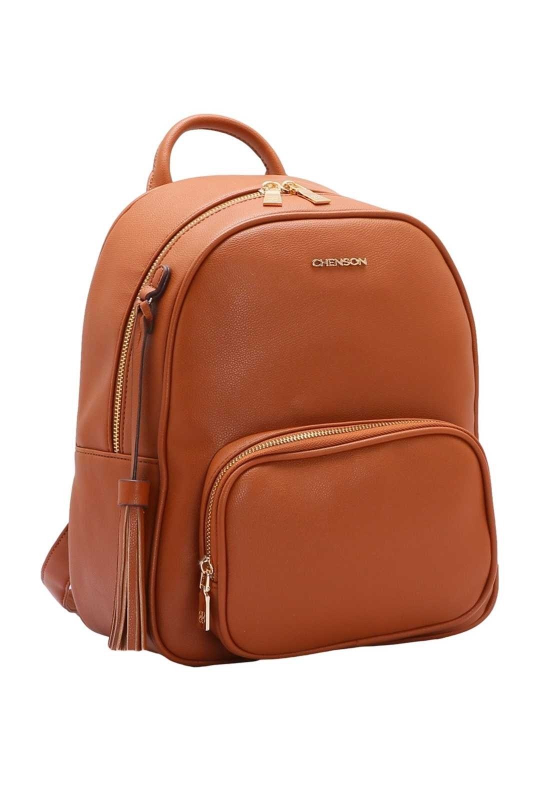Mochila Feminina Chenson Clássica 8484287 Marrom