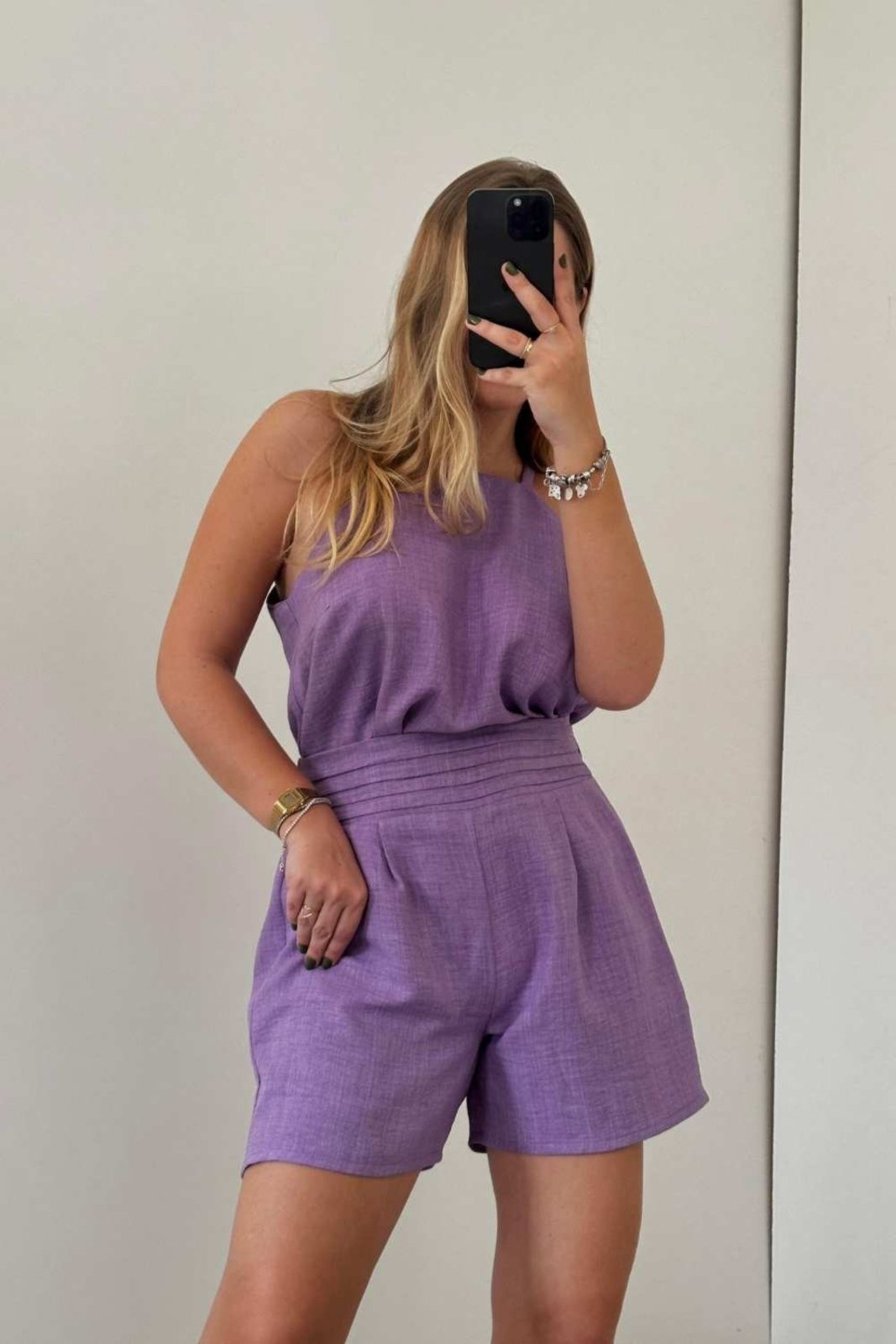 Blusa Vanibele Regata Lilás